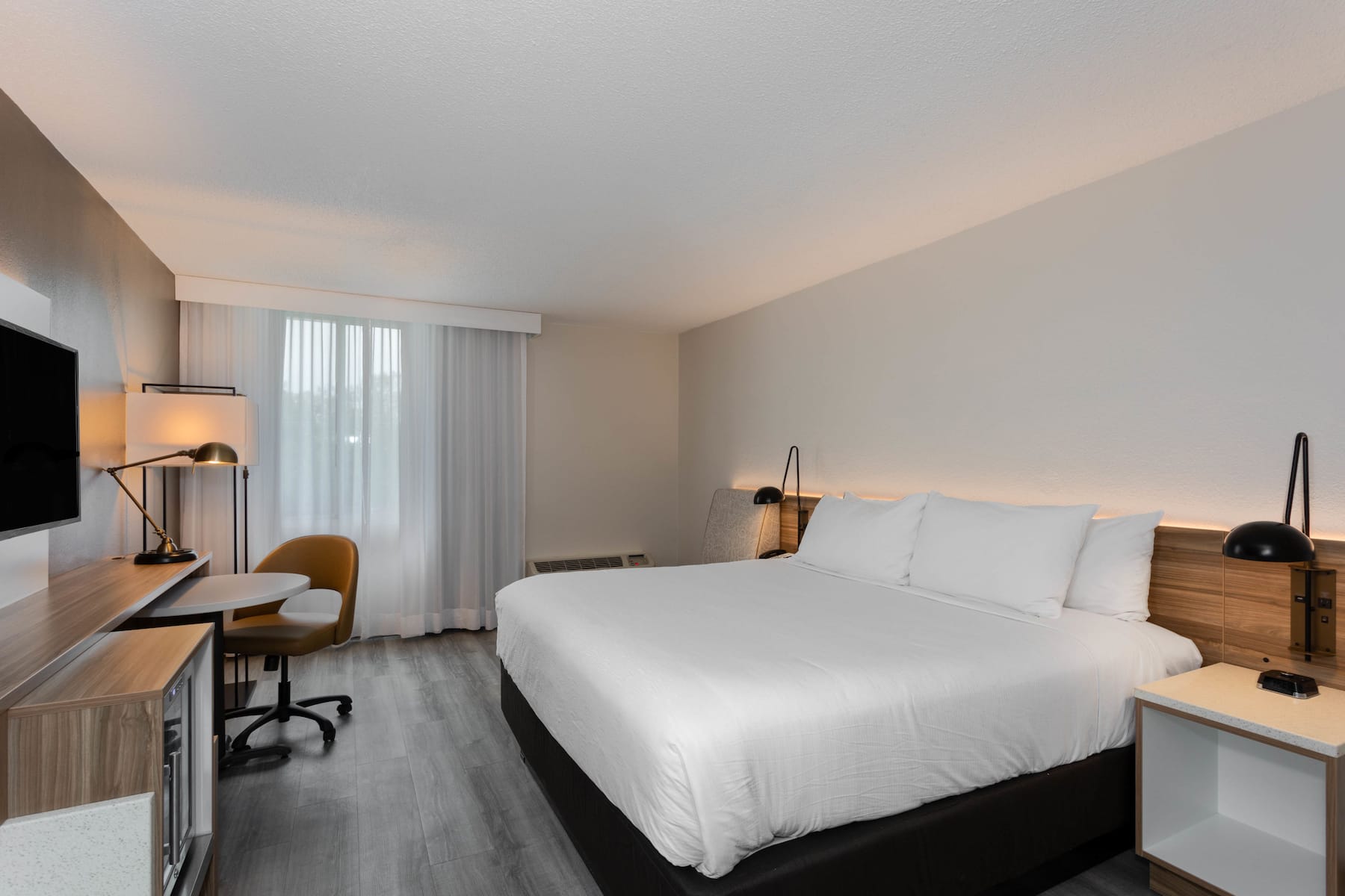 Guest room at the Wyndham Garden Tallahassee Capitol in Tallahassee, Florida