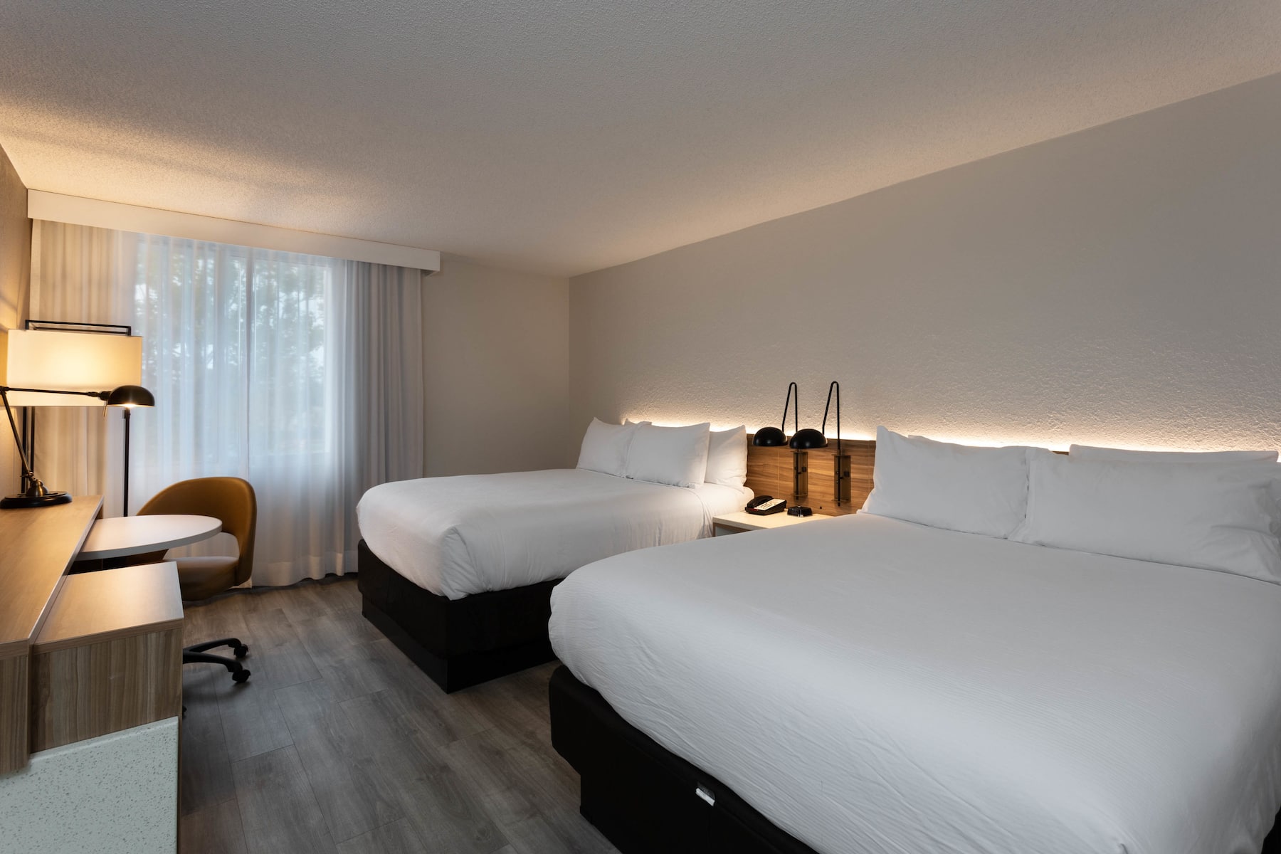Guest room at the Wyndham Garden Tallahassee Capitol in Tallahassee, Florida