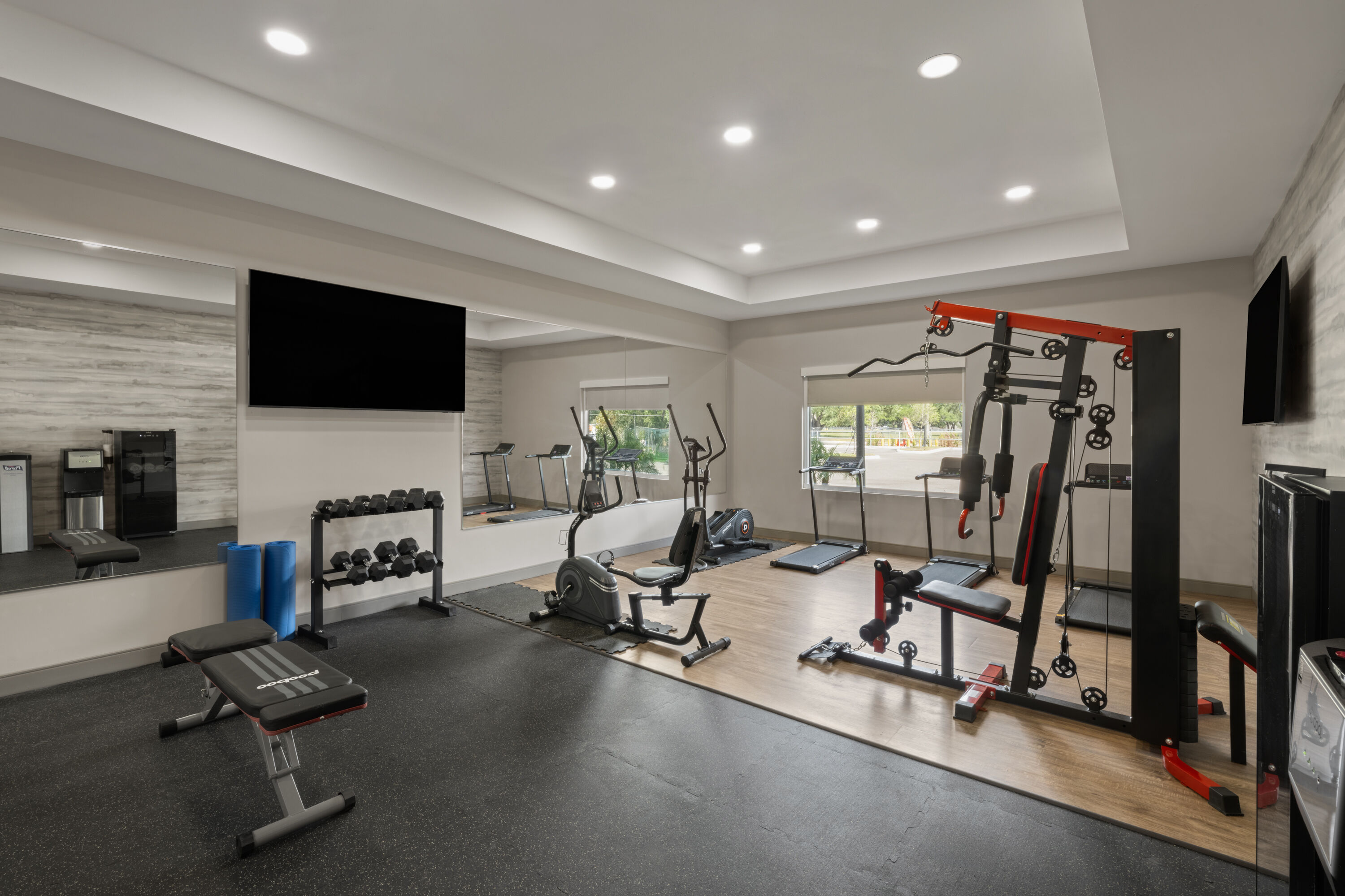 Fitness room at Wyndham Garden Tampa Fairgrounds/Casino in Tampa, Florida