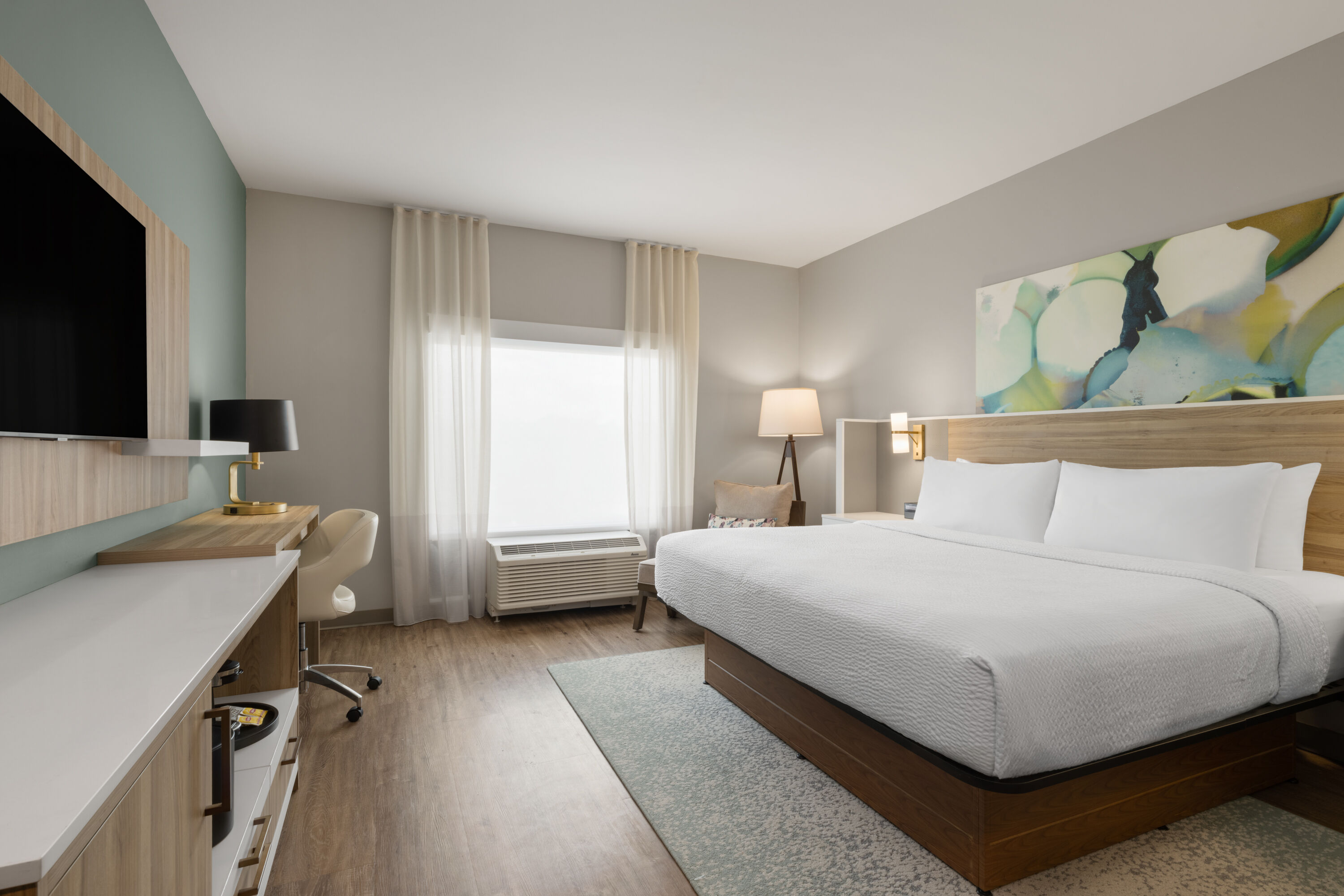Guest room at the Wyndham Garden Tampa Fairgrounds/Casino in Tampa, Florida