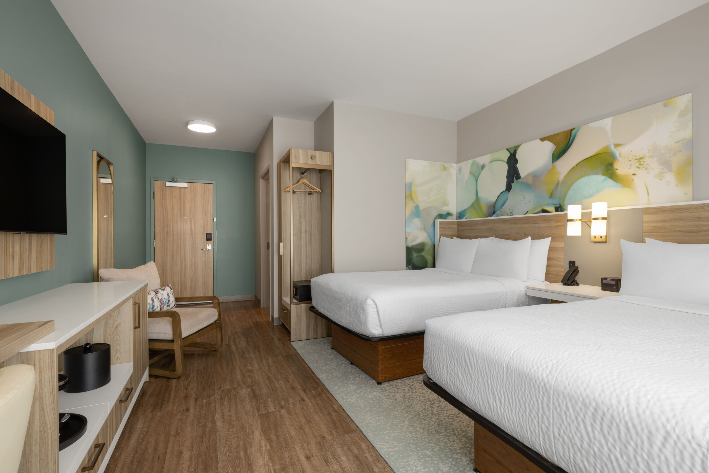 Guest room at the Wyndham Garden Tampa Fairgrounds/Casino in Tampa, Florida