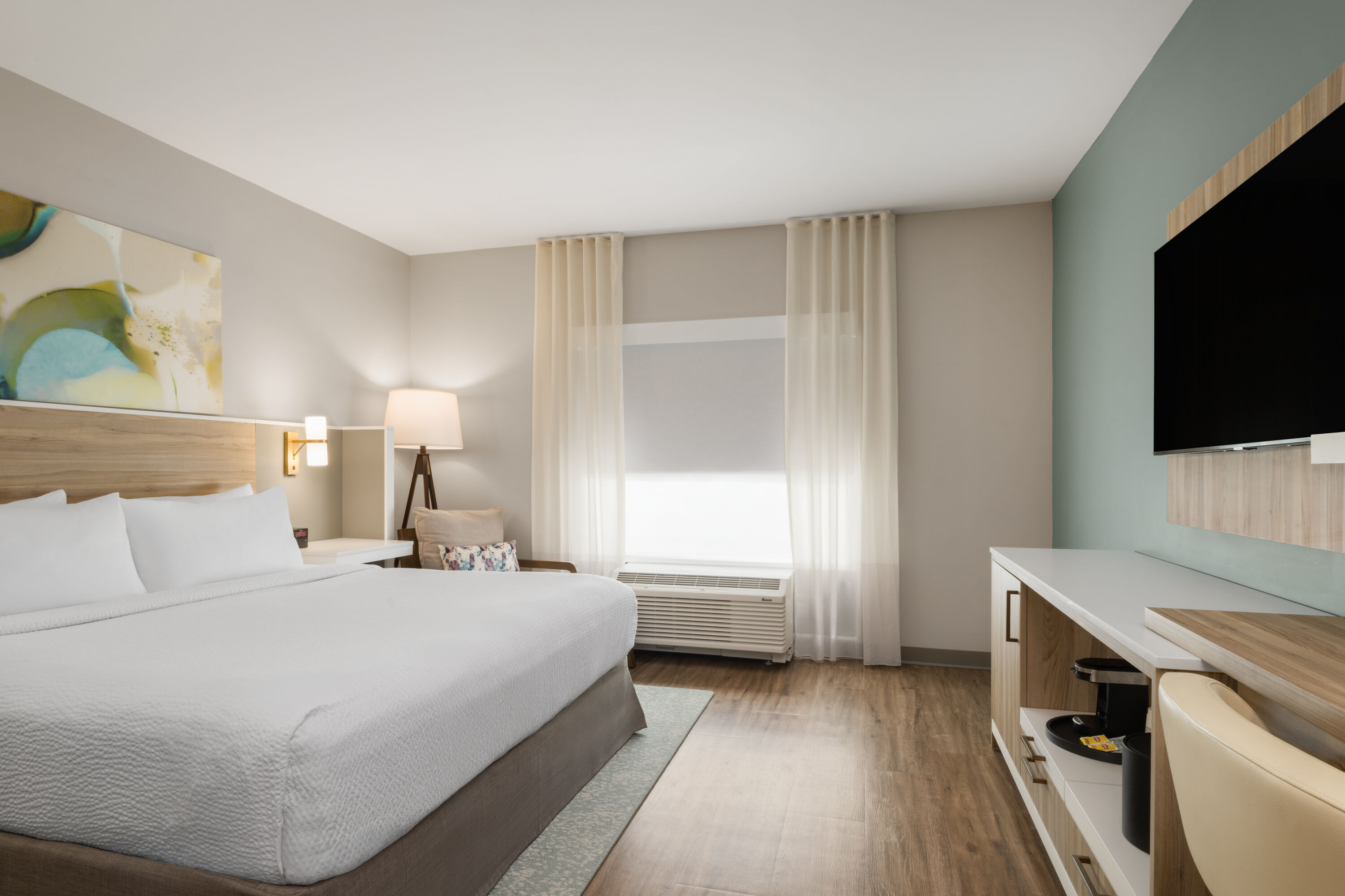 Guest room at the Wyndham Garden Tampa Fairgrounds/Casino in Tampa, Florida