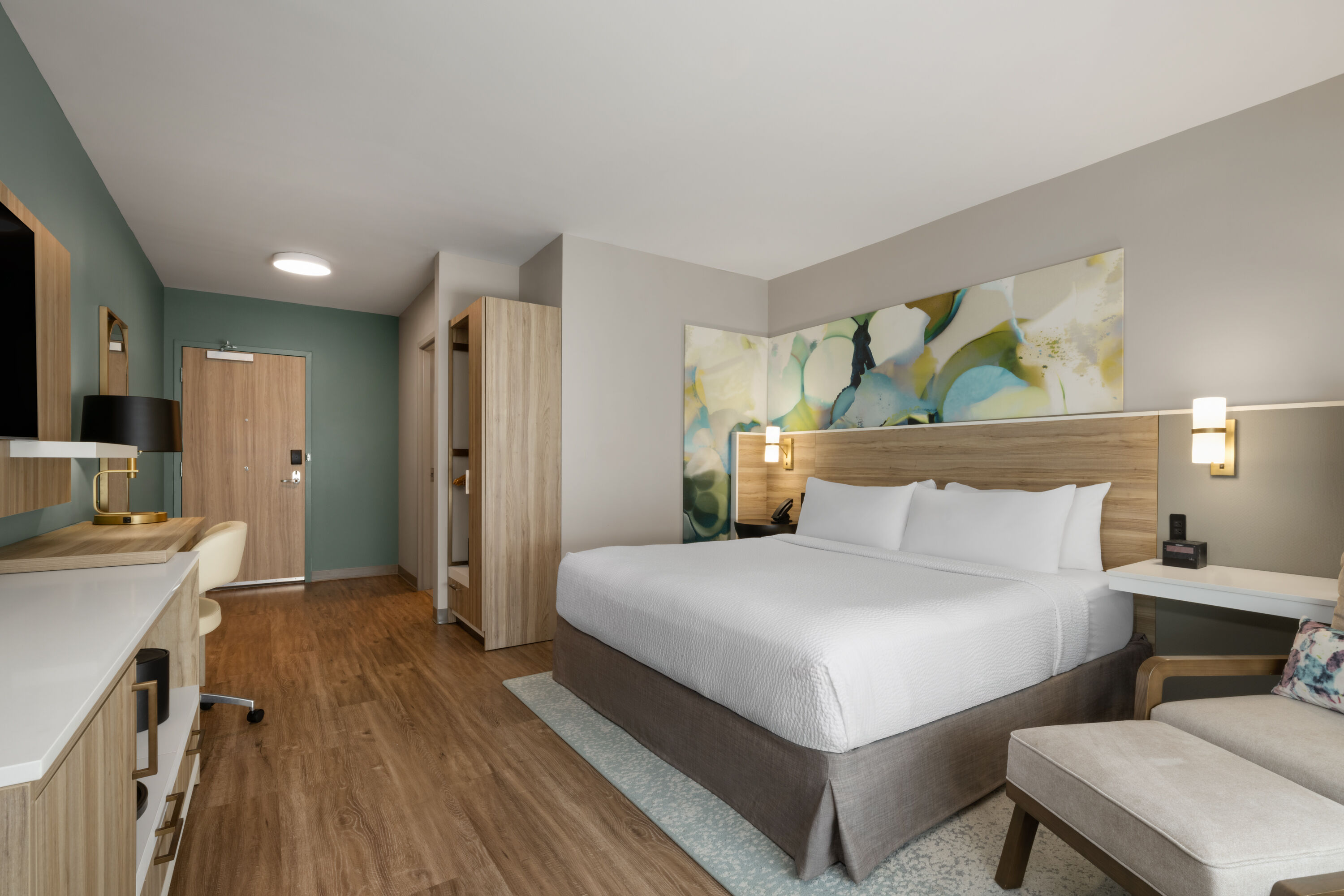 Guest room at the Wyndham Garden Tampa Fairgrounds/Casino in Tampa, Florida