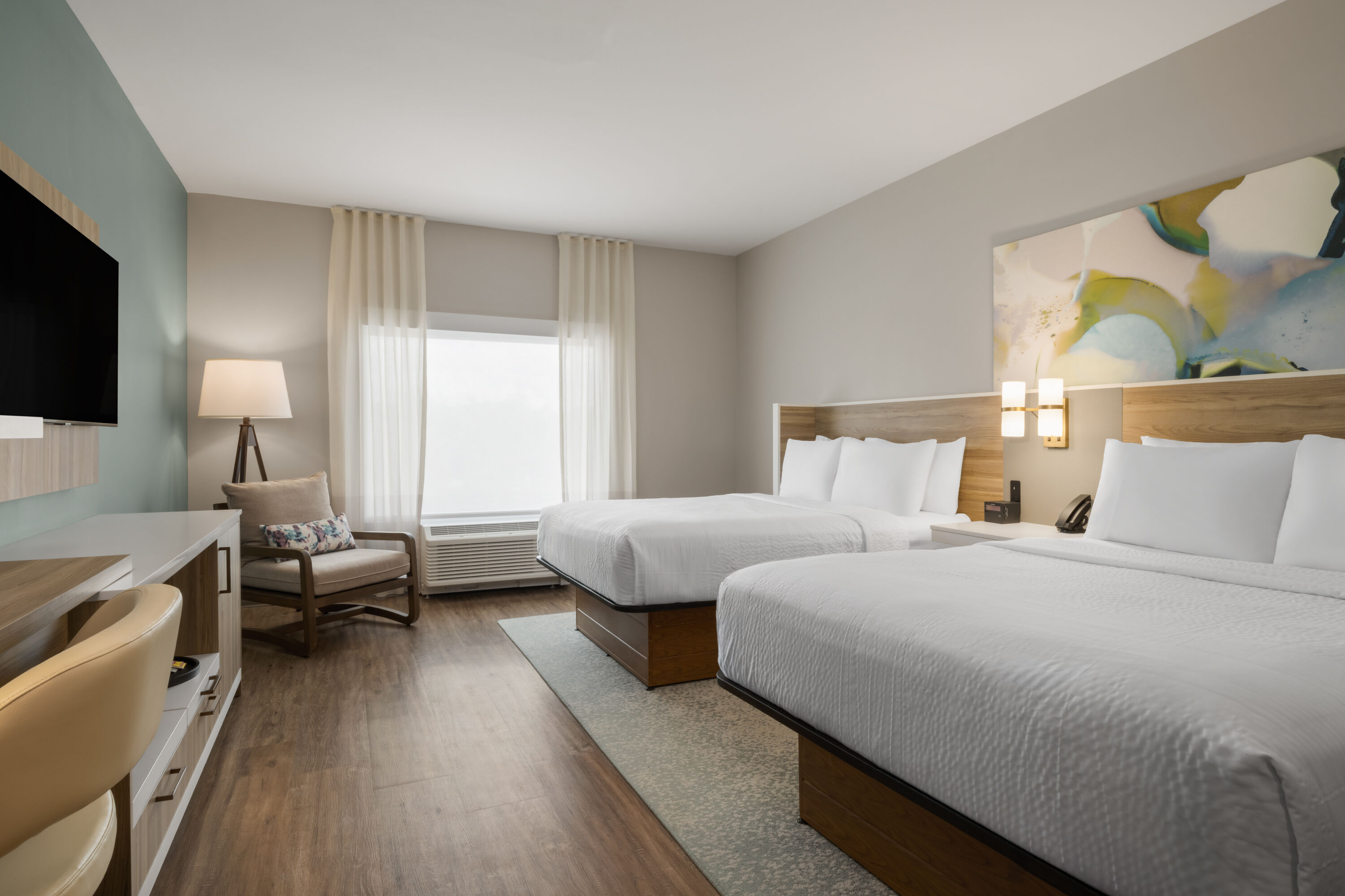 Guest room at the Wyndham Garden Tampa Fairgrounds/Casino in Tampa, Florida