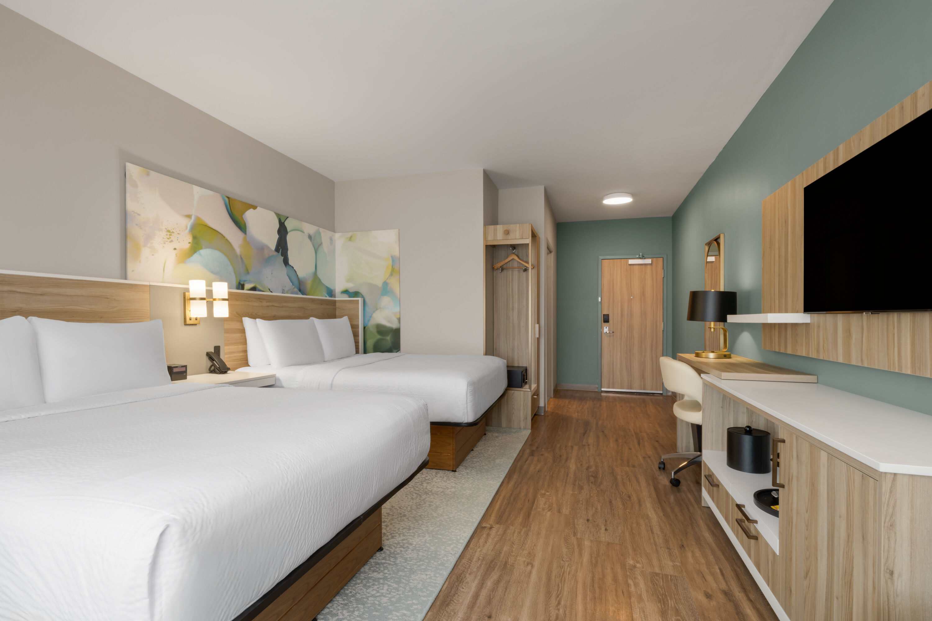 Guest room at the Wyndham Garden Tampa Fairgrounds/Casino in Tampa, Florida
