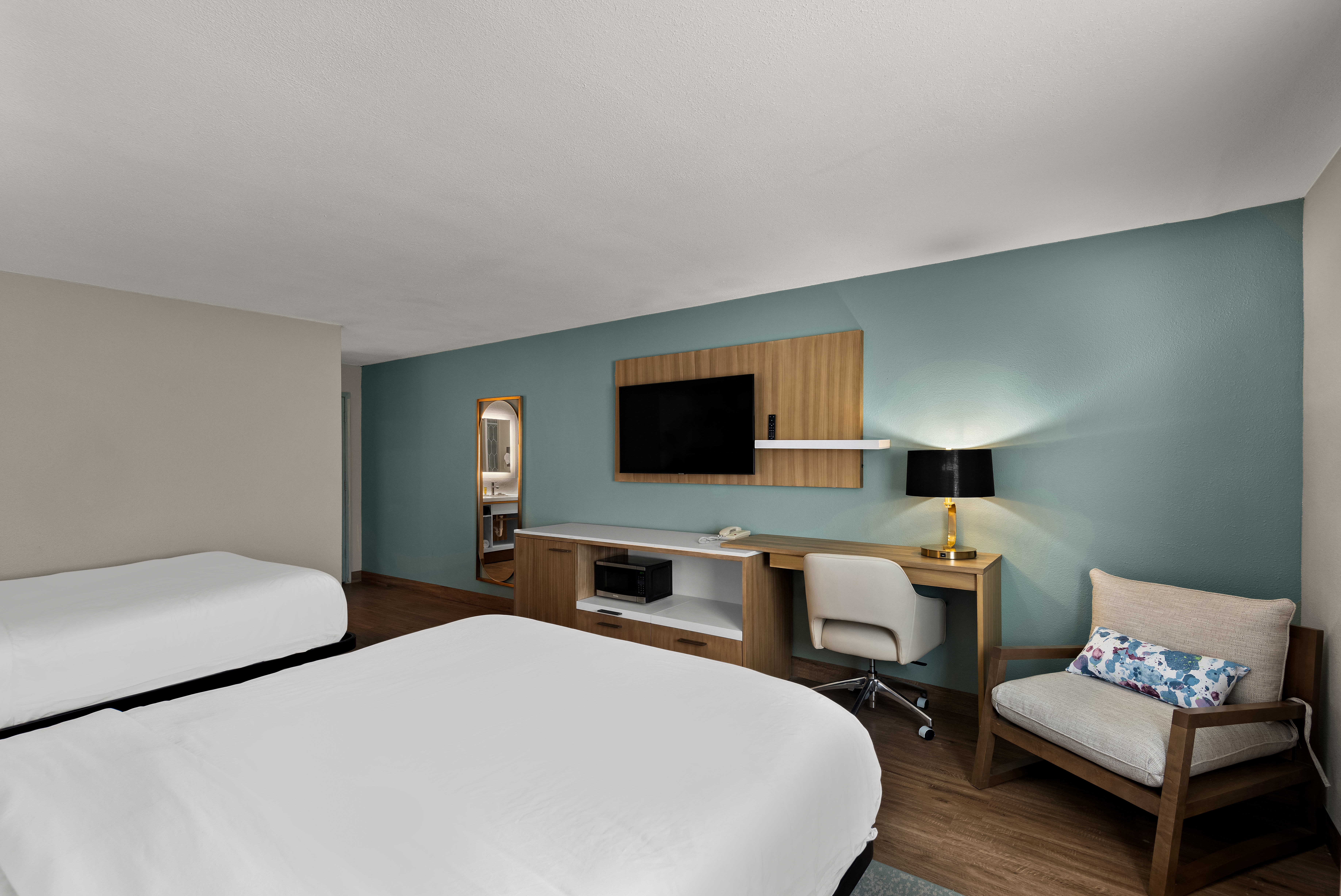 Guest room at the Wyndham Garden Ankeny in Ankeny, Iowa