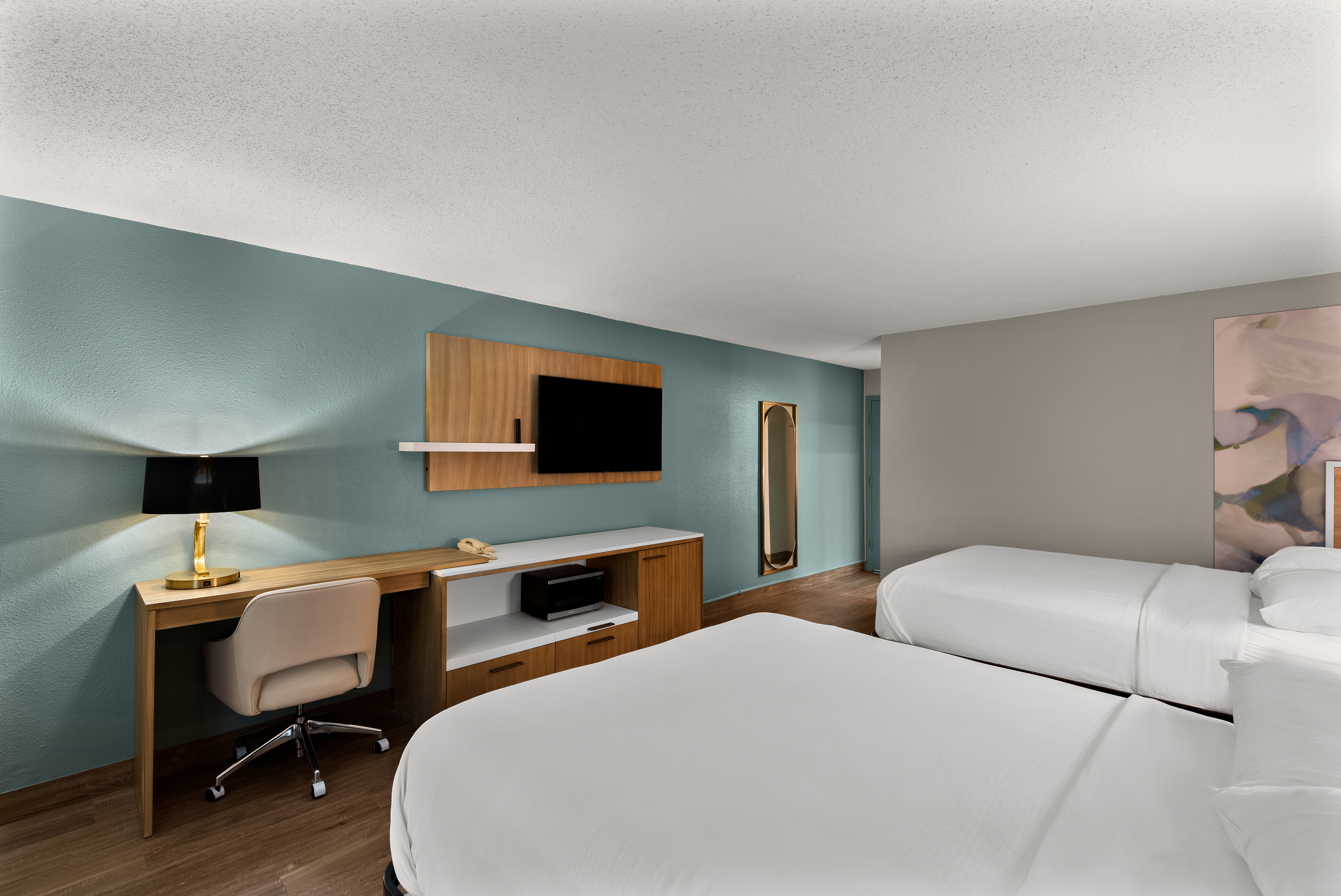 Guest room at the Wyndham Garden Ankeny in Ankeny, Iowa