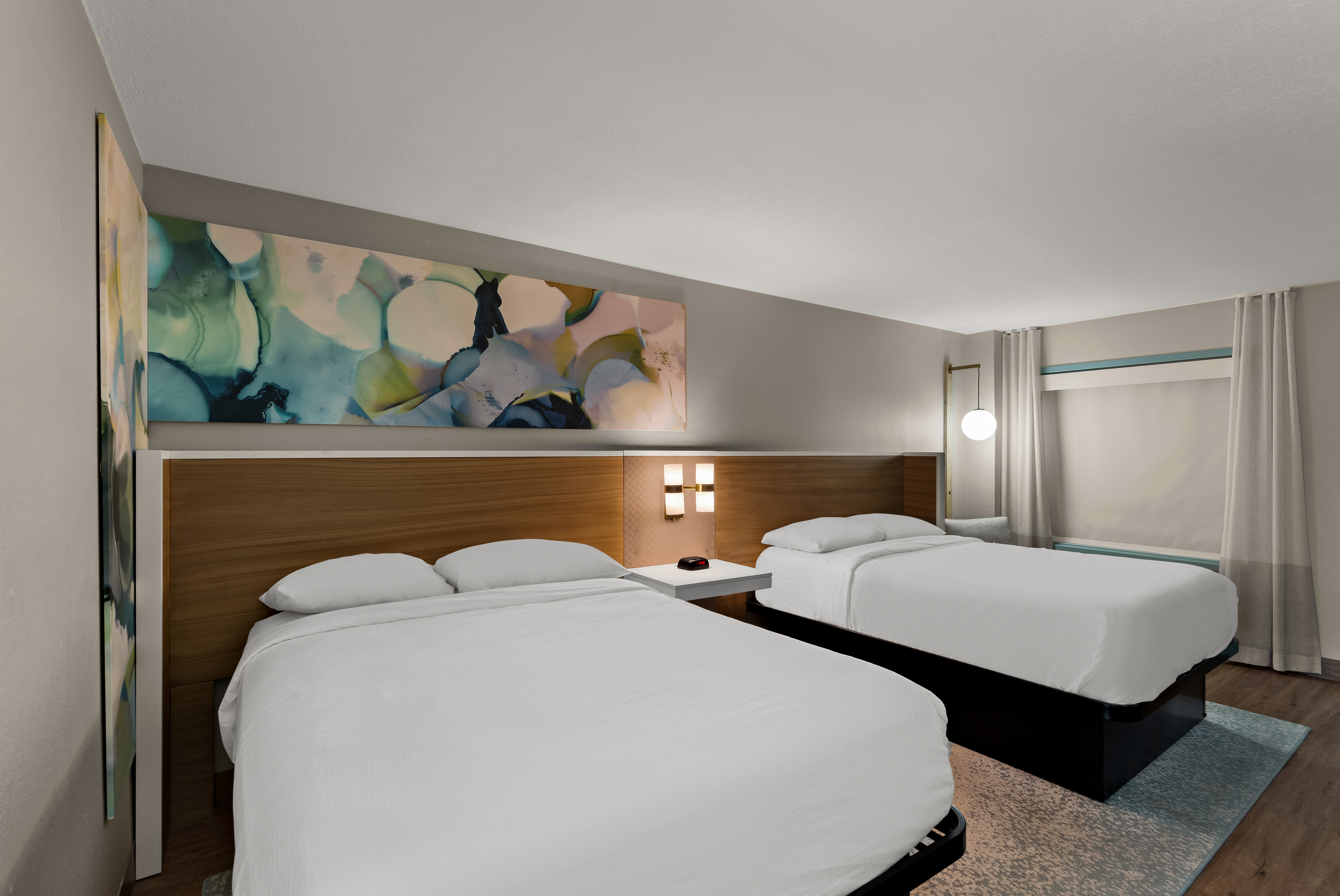 Guest room at the Wyndham Garden Ankeny in Ankeny, Iowa