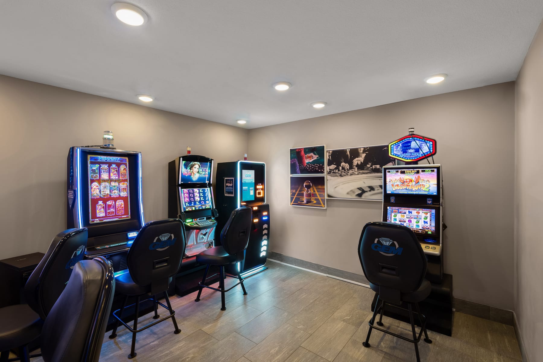Game room at Wyndham Garden Galena Hotel & Day Spa in Galena, Illinois