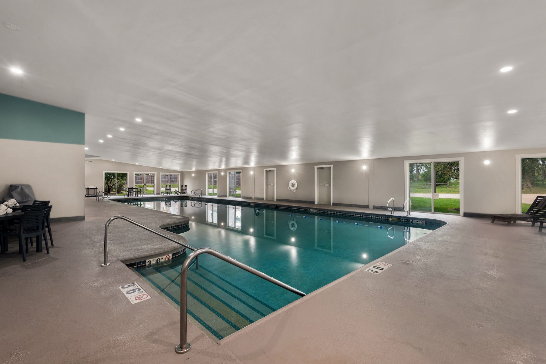 Pool at the Wyndham Garden Galena Hotel & Day Spa in Galena, Illinois