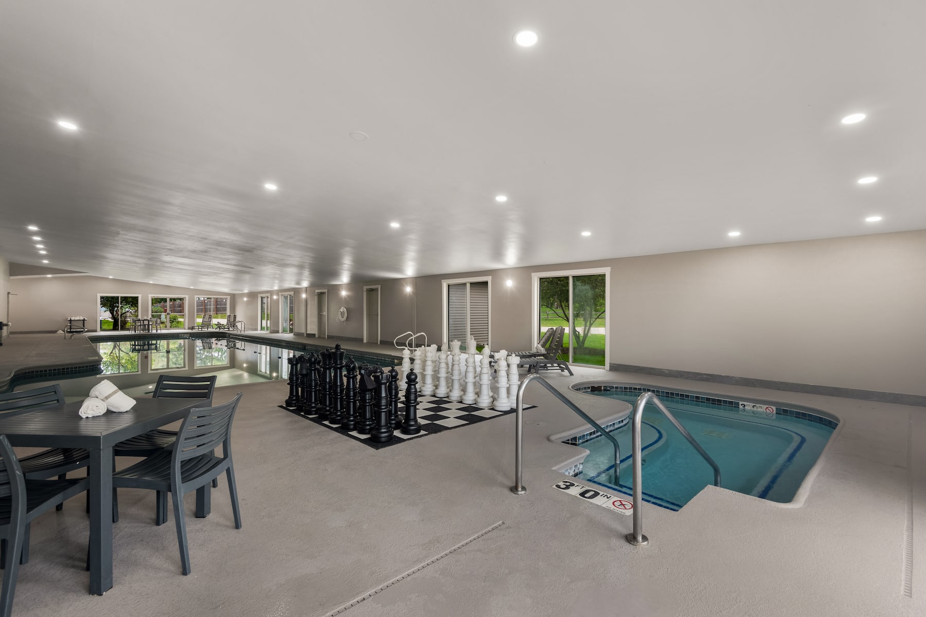 Pool at the Wyndham Garden Galena Hotel & Day Spa in Galena, Illinois