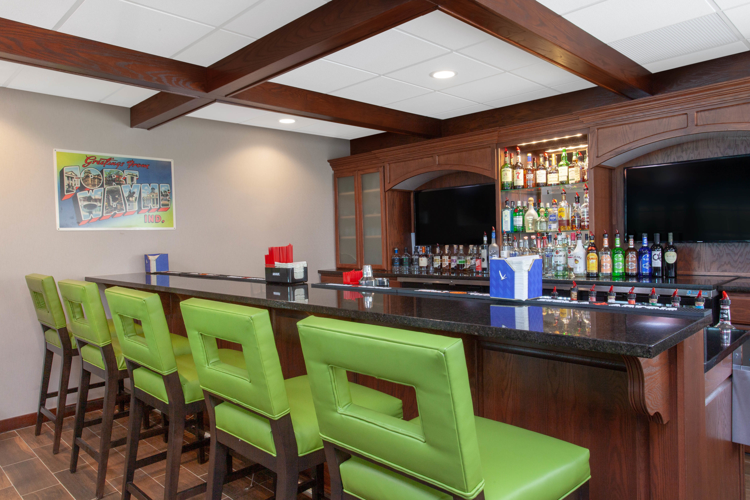 Bar at Wyndham Garden Fort Wayne in Fort Wayne, Indiana