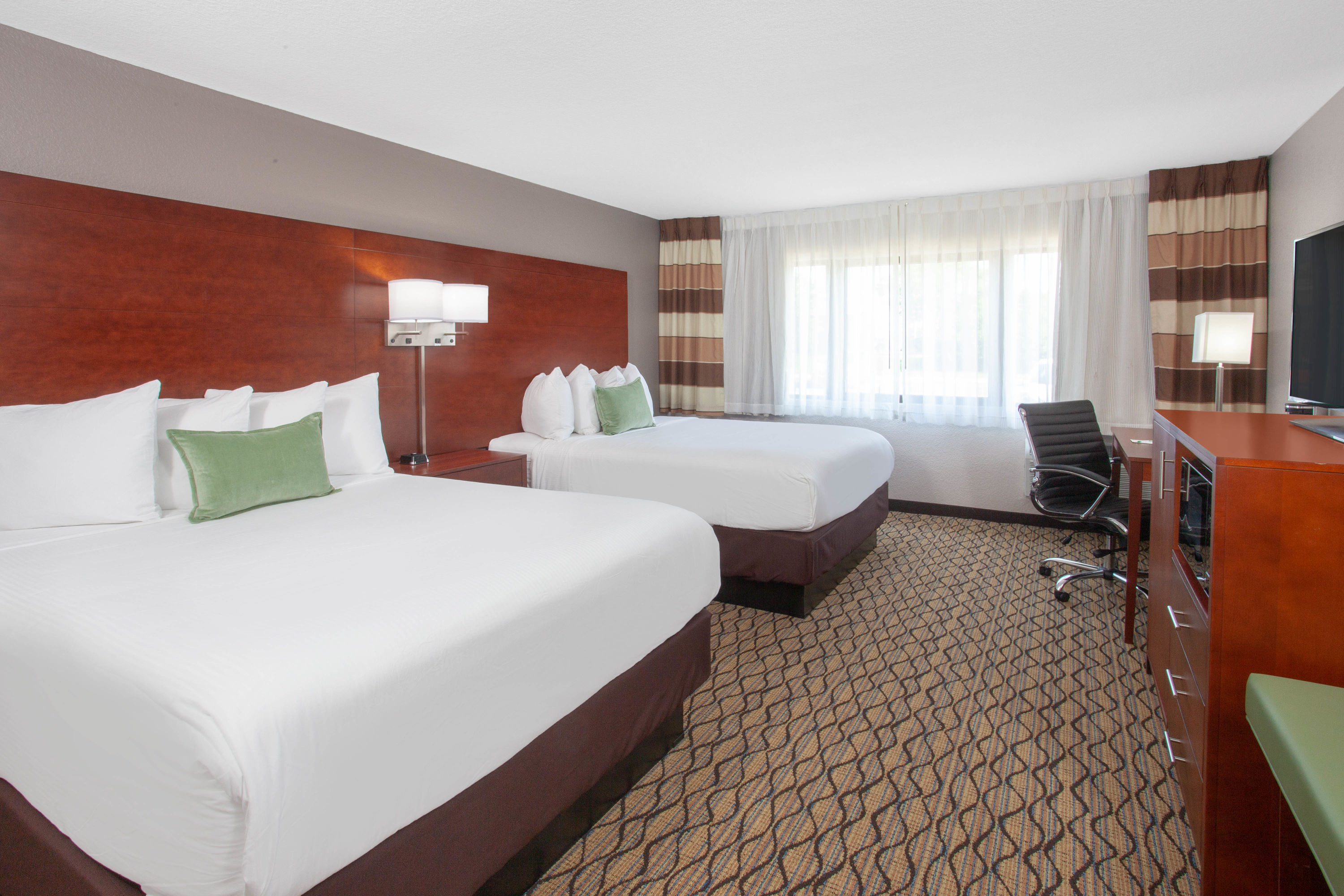 Guest room at the Wyndham Garden Fort Wayne in Fort Wayne, Indiana