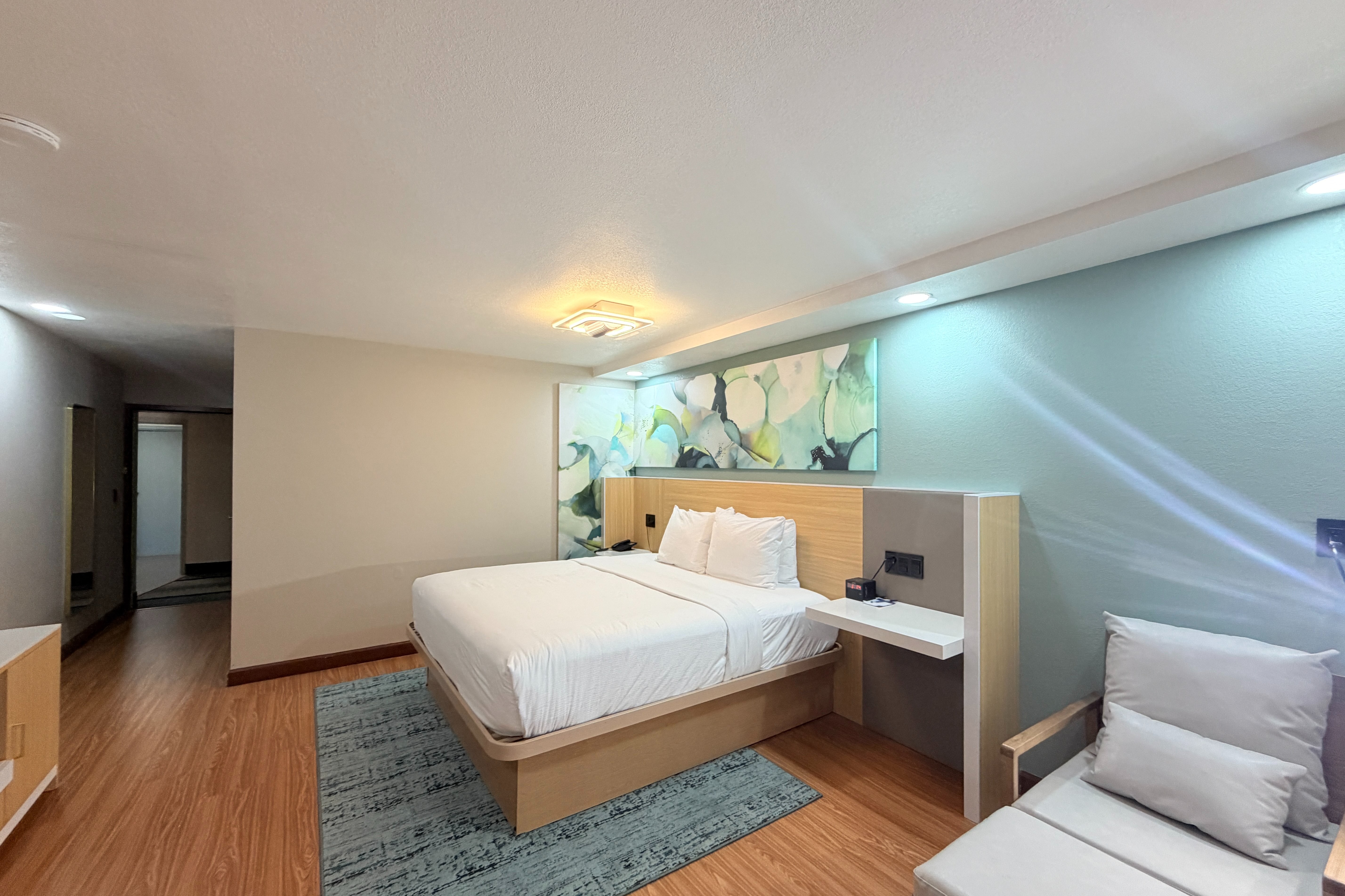 Guest room at the Wyndham Garden Salina Conference Center in Salina, Kansas