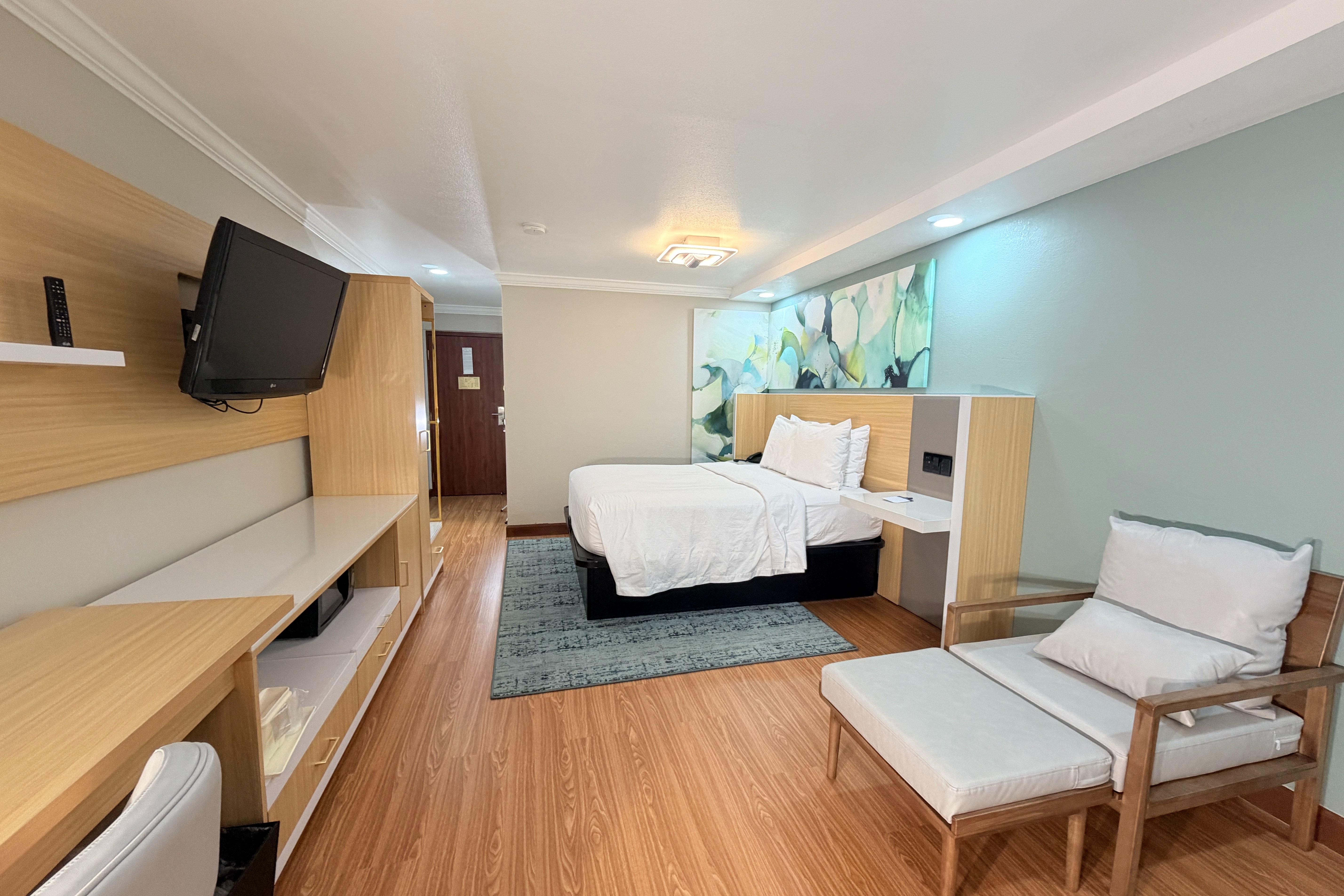 Guest room at the Wyndham Garden Salina Conference Center in Salina, Kansas