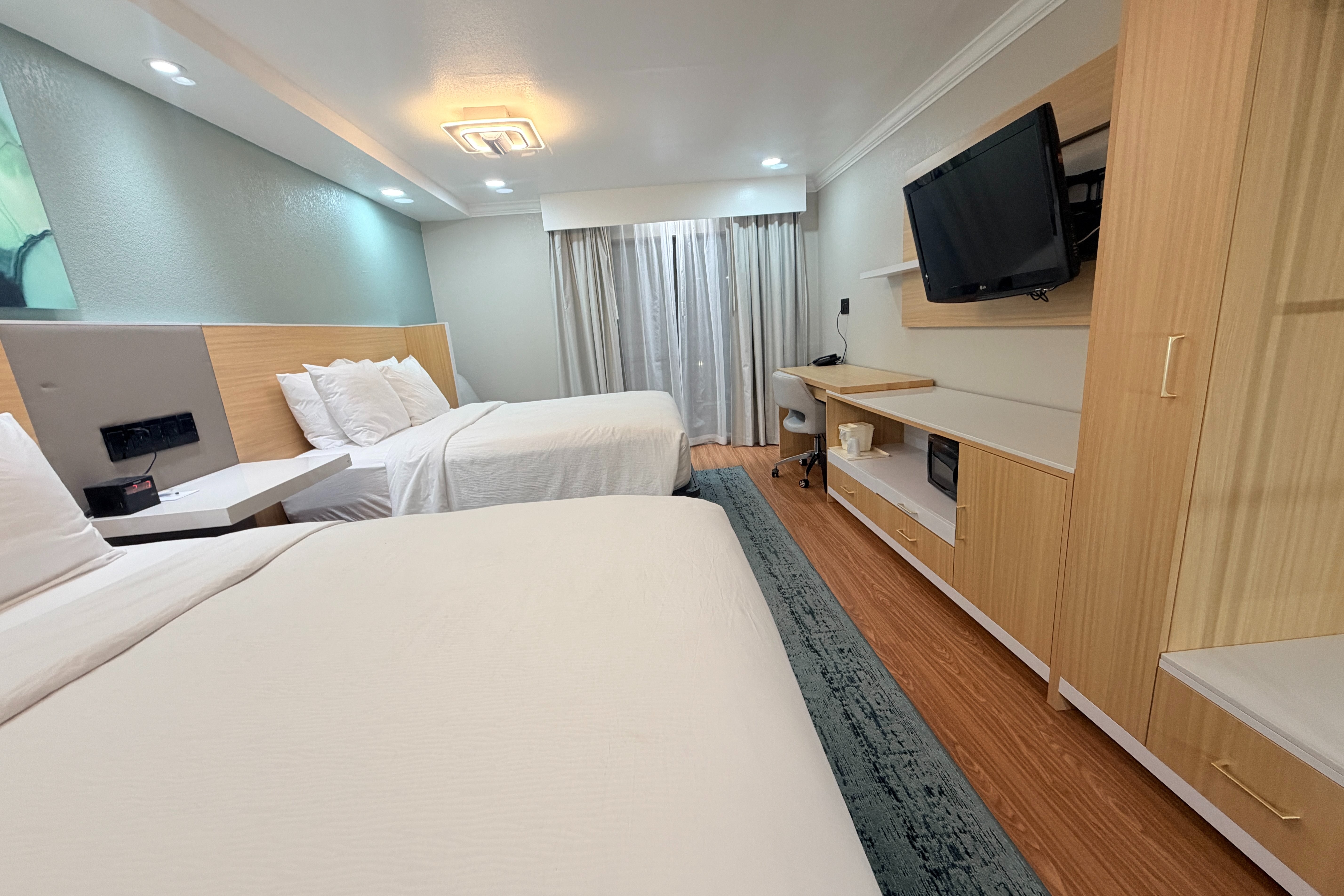 Guest room at the Wyndham Garden Salina Conference Center in Salina, Kansas