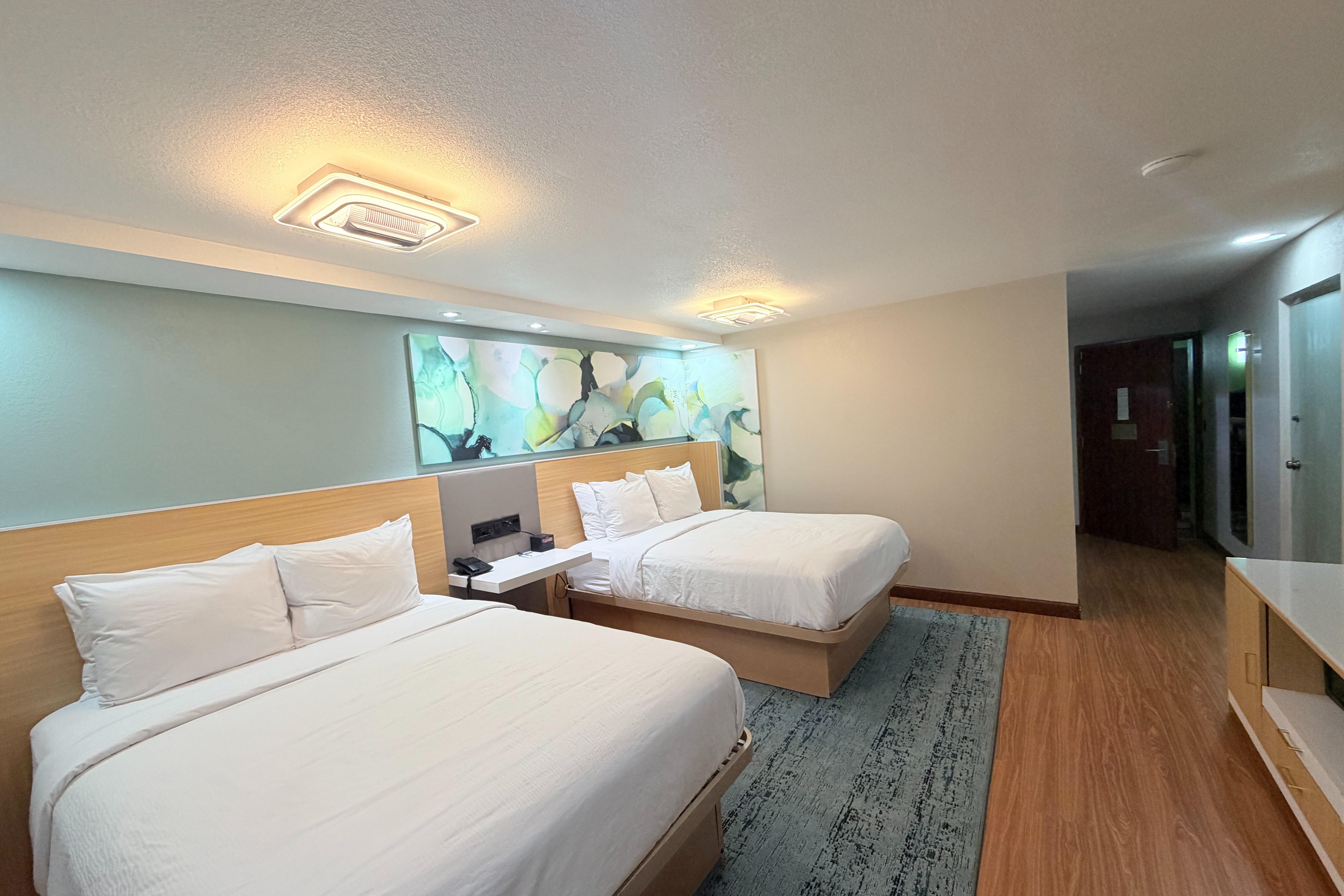 Guest room at the Wyndham Garden Salina Conference Center in Salina, Kansas