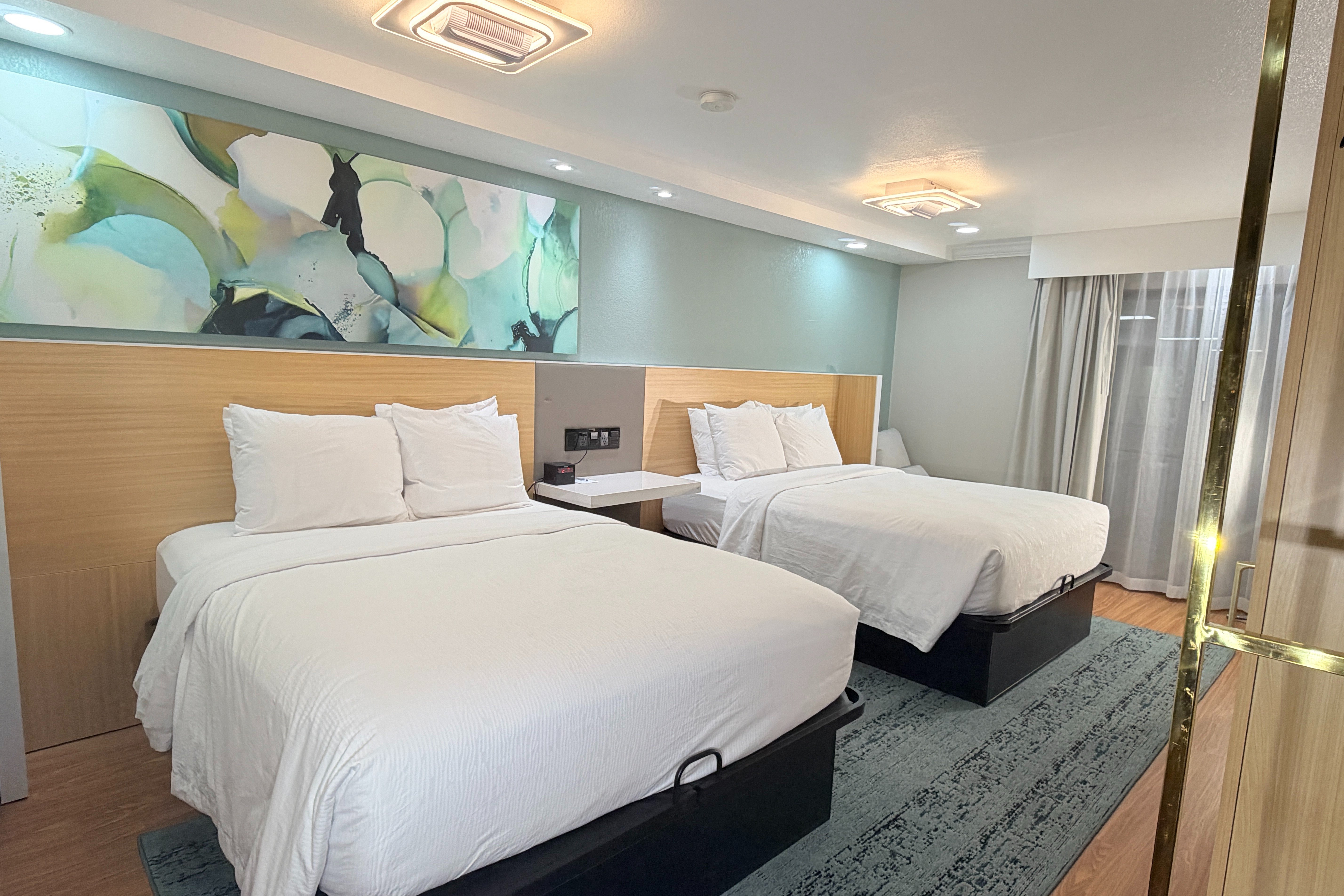 Guest room at the Wyndham Garden Salina Conference Center in Salina, Kansas