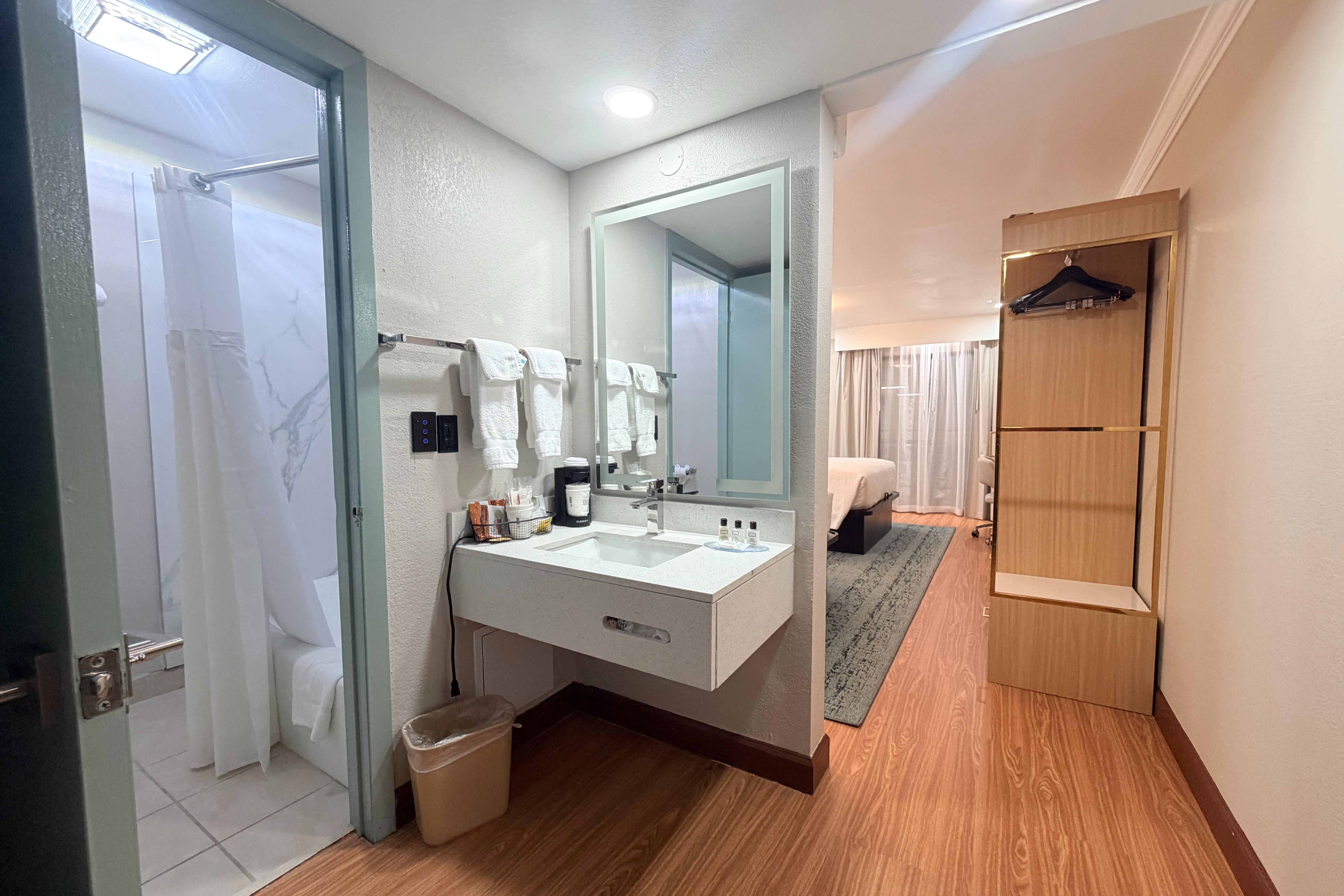 Guest room at the Wyndham Garden Salina Conference Center in Salina, Kansas