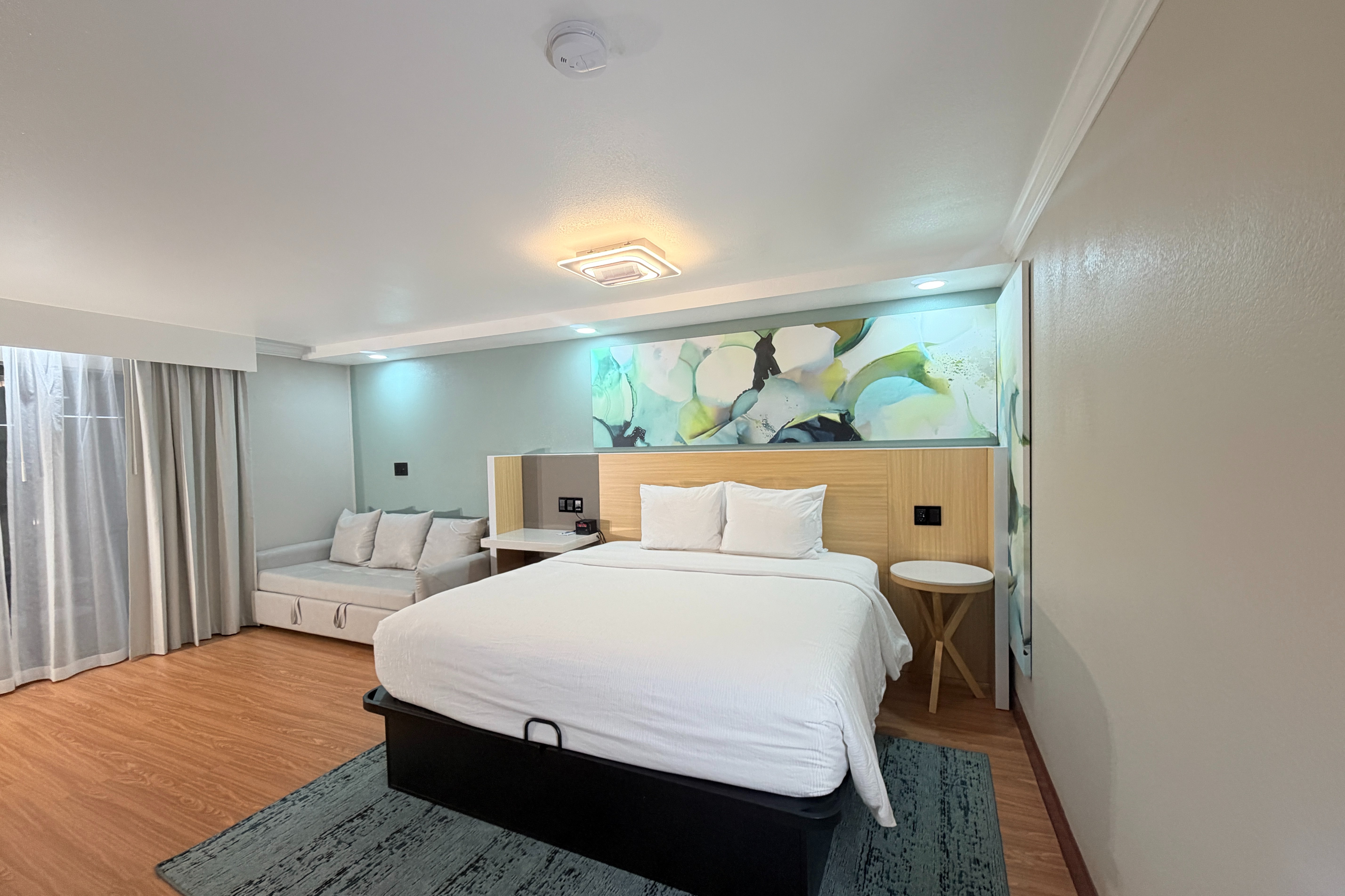 Guest room at the Wyndham Garden Salina Conference Center in Salina, Kansas