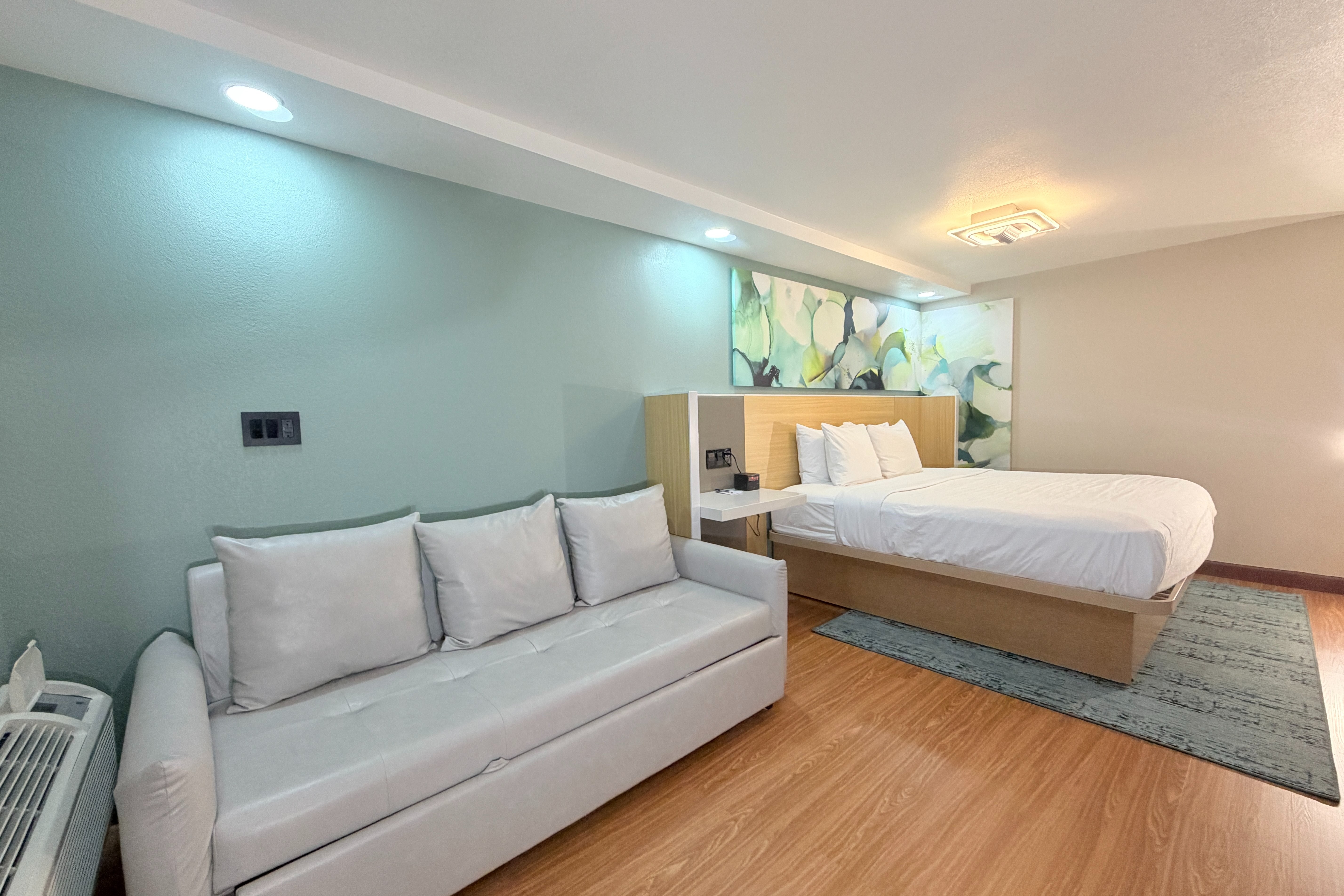 Guest room at the Wyndham Garden Salina Conference Center in Salina, Kansas