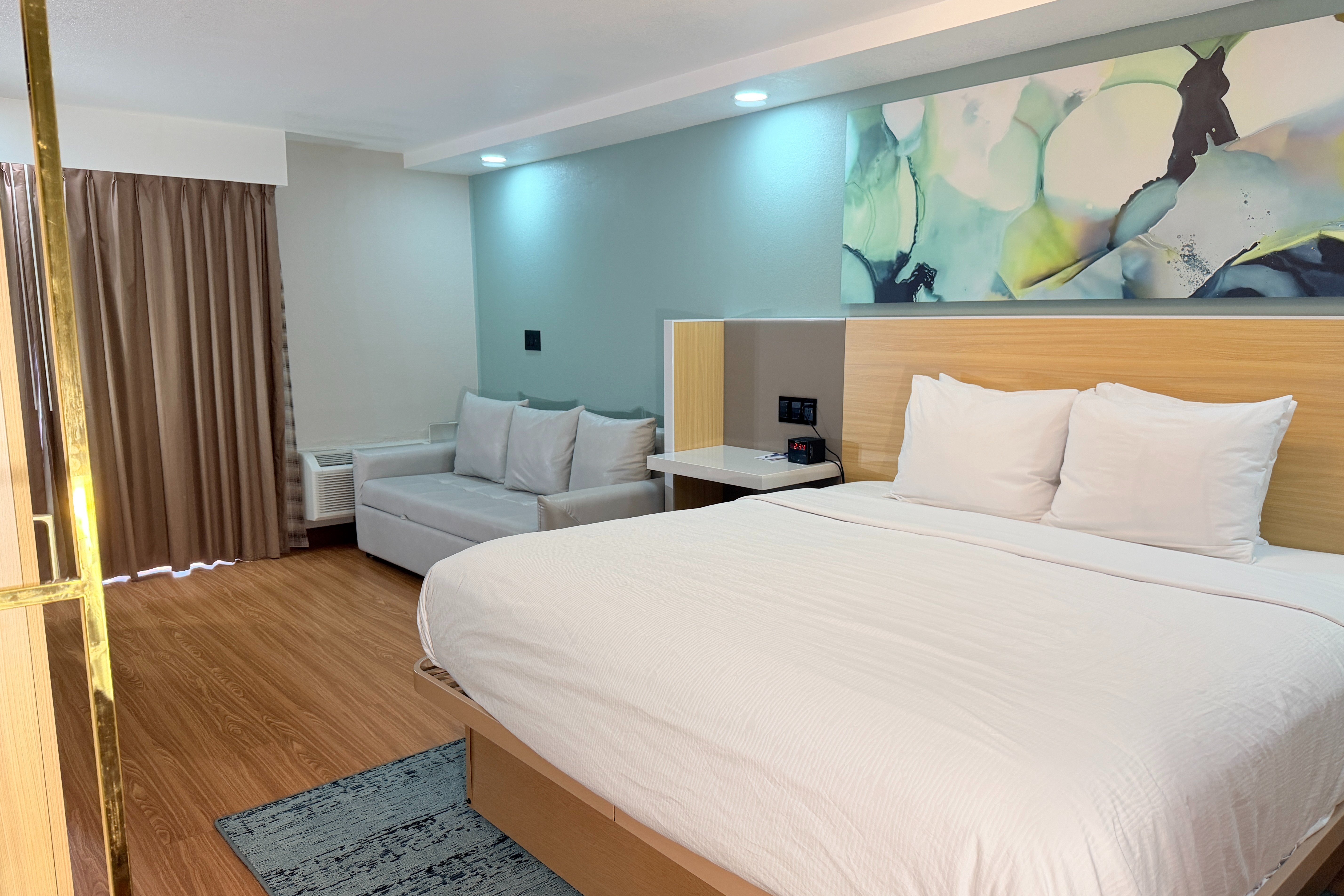 Guest room at the Wyndham Garden Salina Conference Center in Salina, Kansas