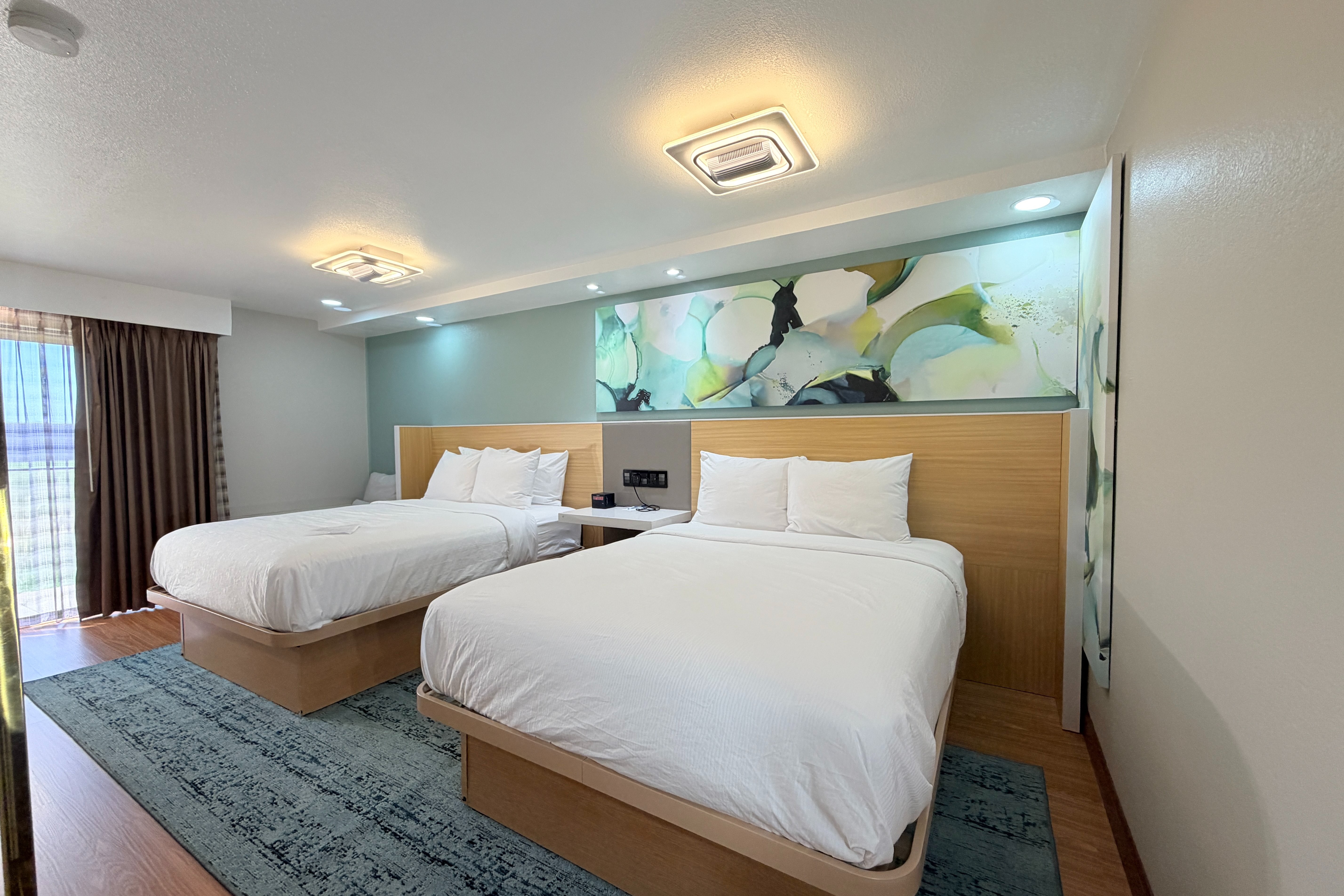 Guest room at the Wyndham Garden Salina Conference Center in Salina, Kansas