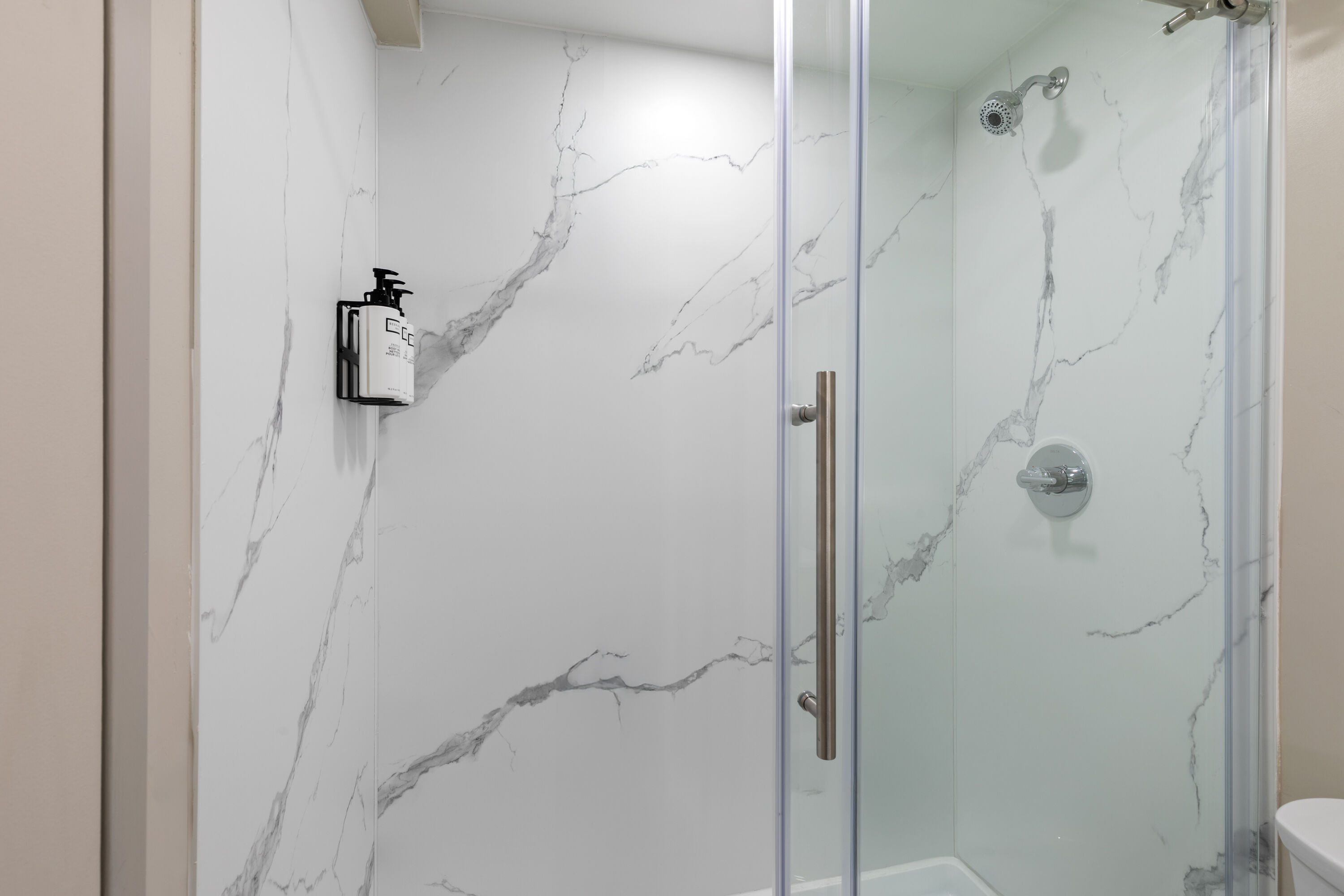 Guest room bath at the Wyndham Garden Louisville KY in Louisville, Kentucky