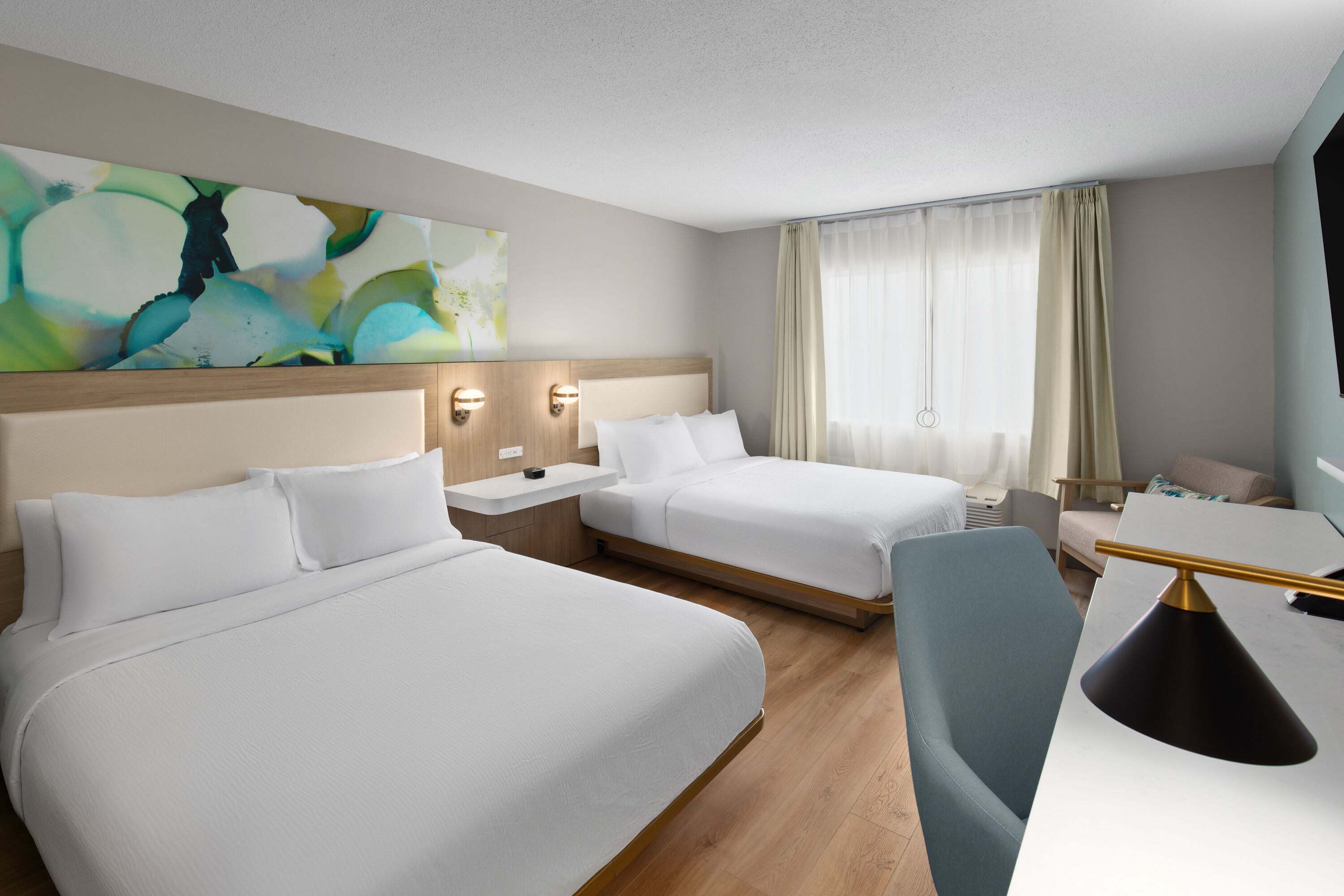 Guest room at the Wyndham Garden Louisville KY in Louisville, Kentucky