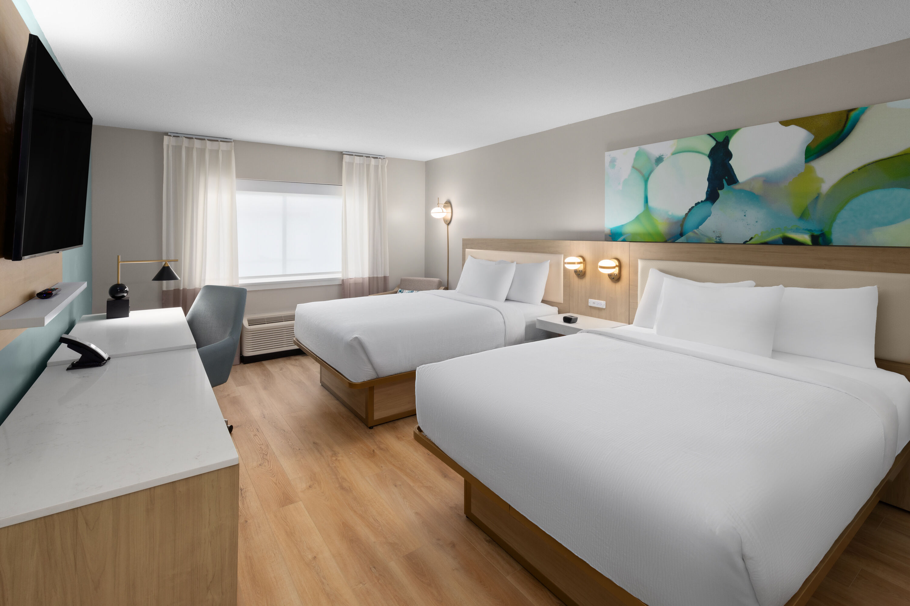 Guest room at the Wyndham Garden Louisville KY in Louisville, Kentucky