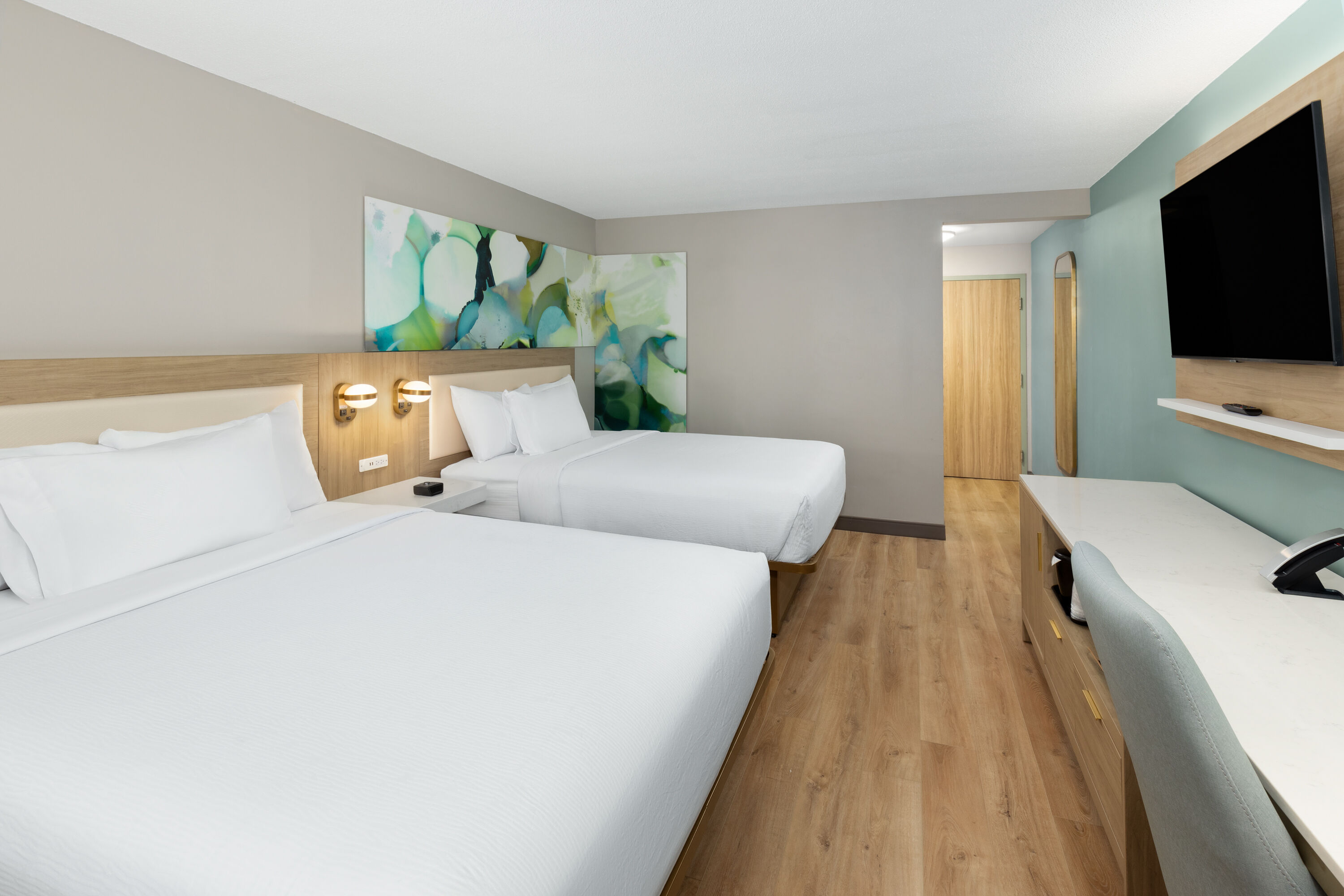 Guest room at the Wyndham Garden Louisville KY in Louisville, Kentucky