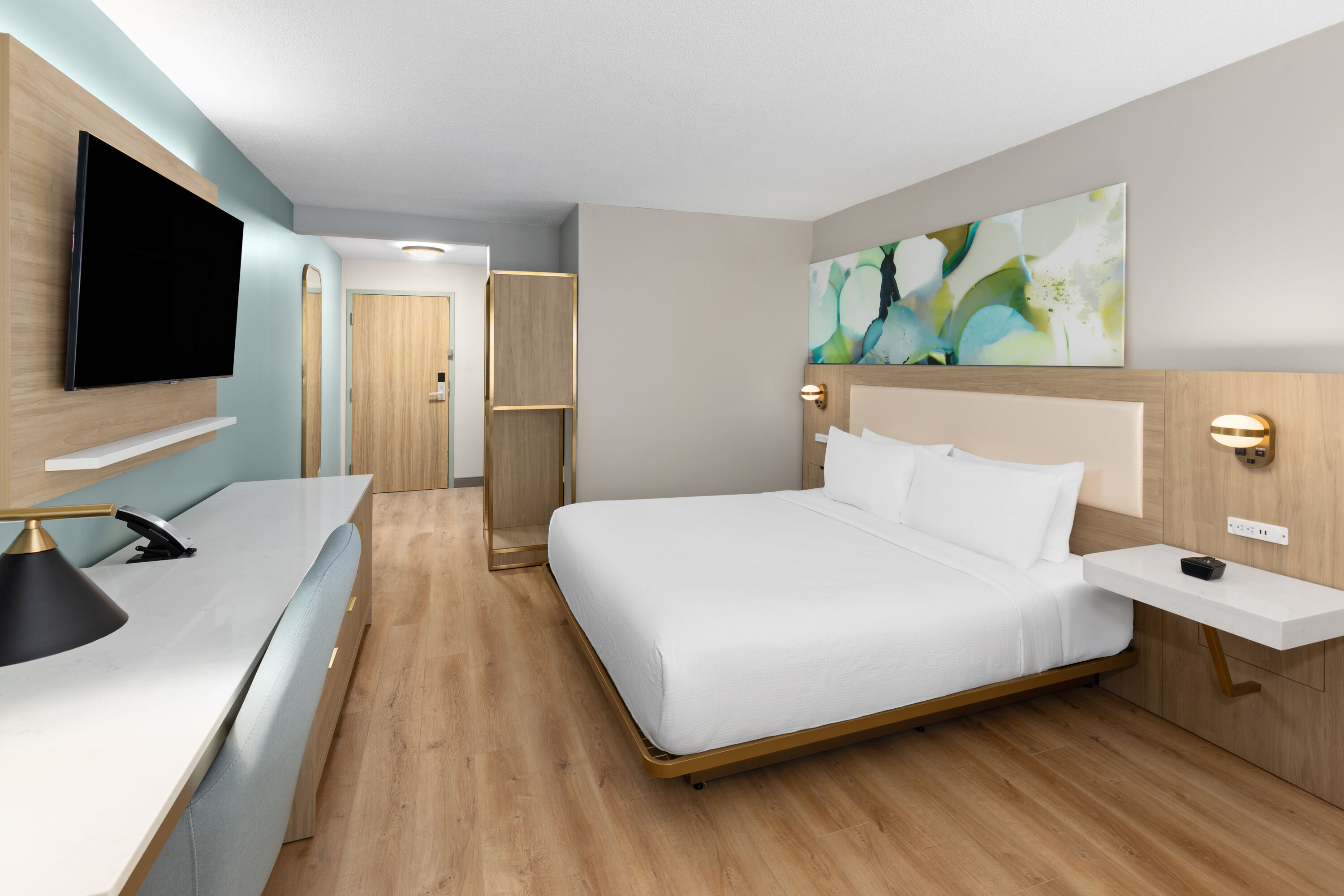 Guest room at the Wyndham Garden Louisville KY in Louisville, Kentucky