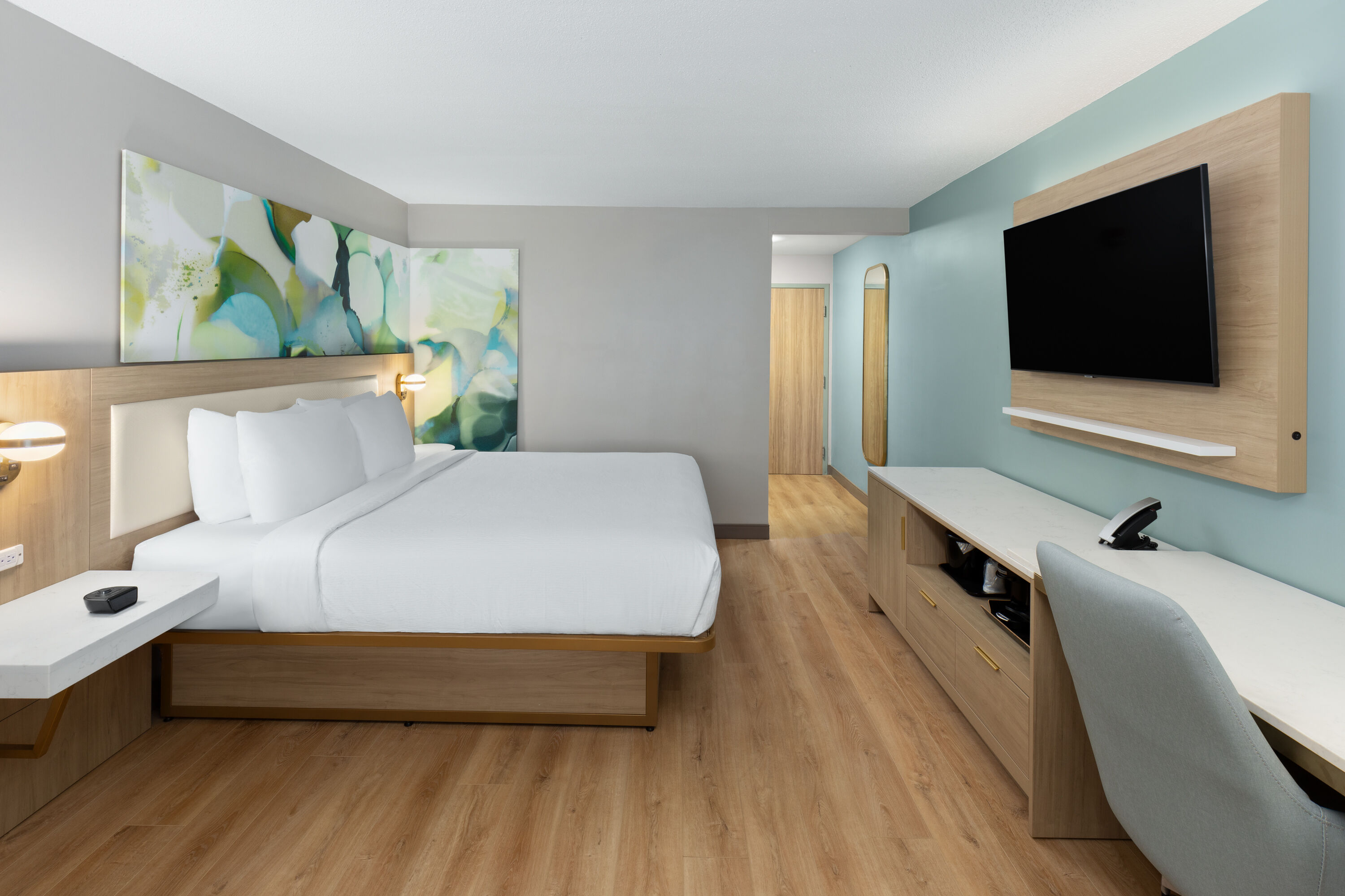 Guest room at the Wyndham Garden Louisville KY in Louisville, Kentucky