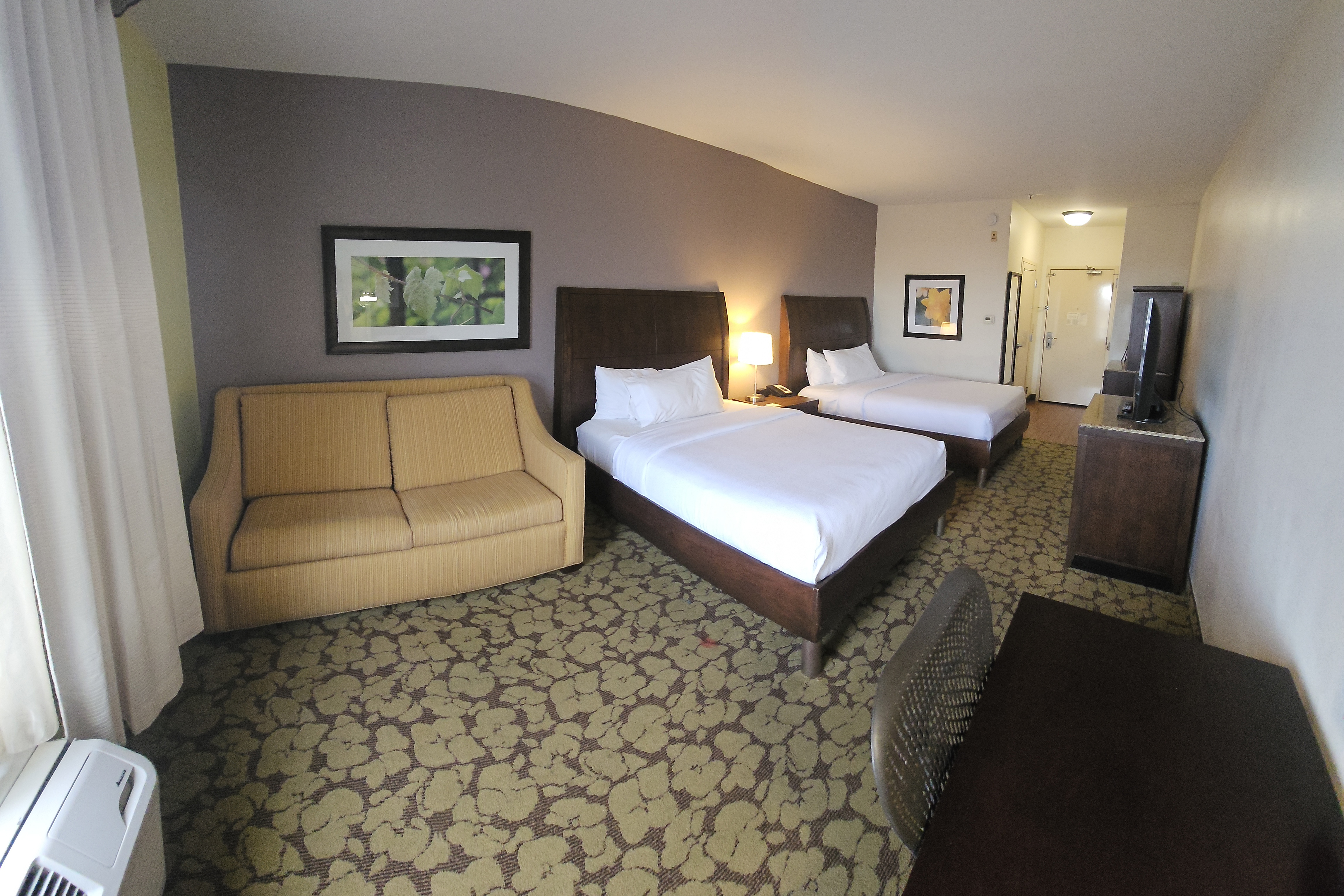 Guest room at the Wyndham Garden New Orleans Airport in Kenner, Louisiana