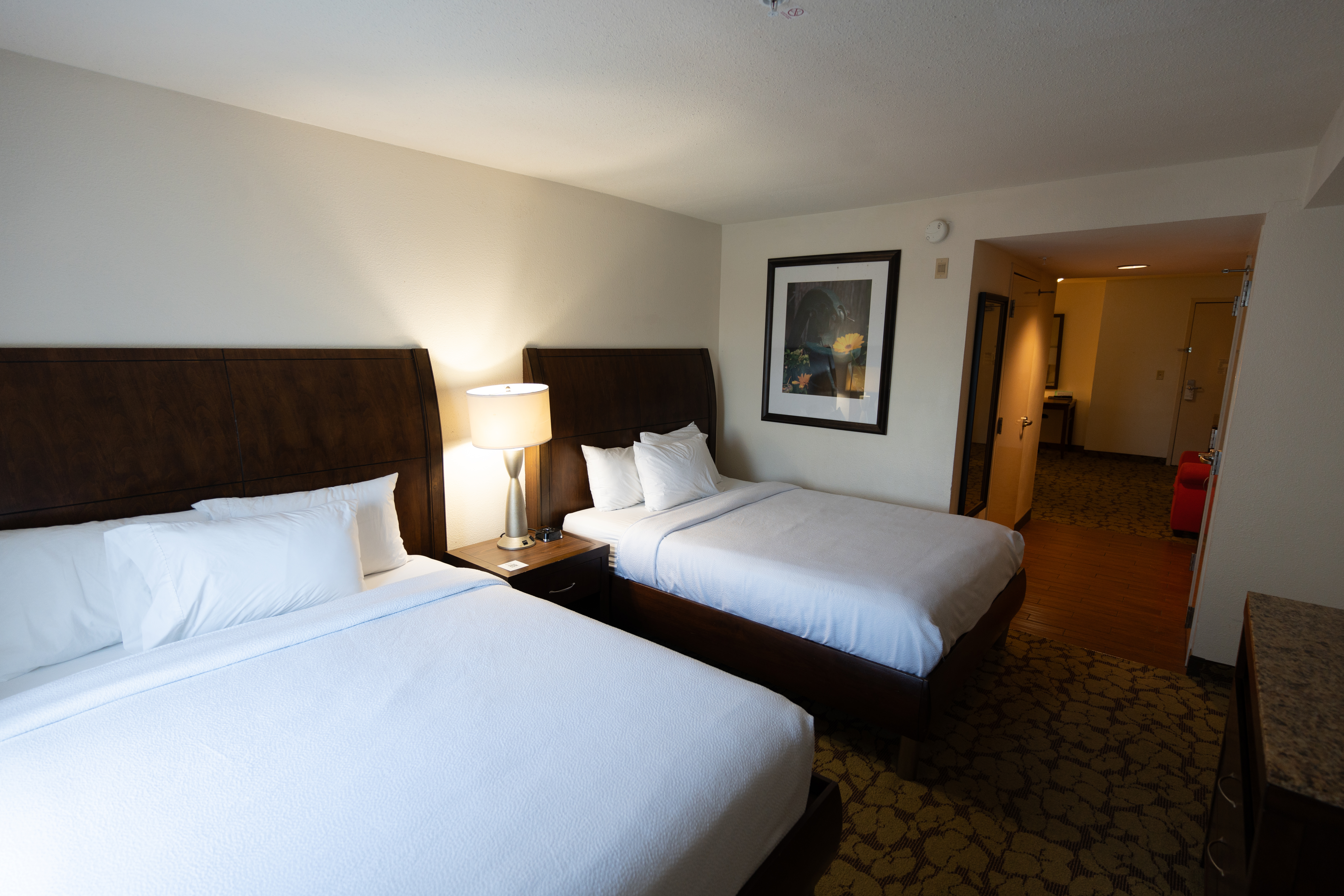 Guest room at the Wyndham Garden New Orleans Airport in Kenner, Louisiana