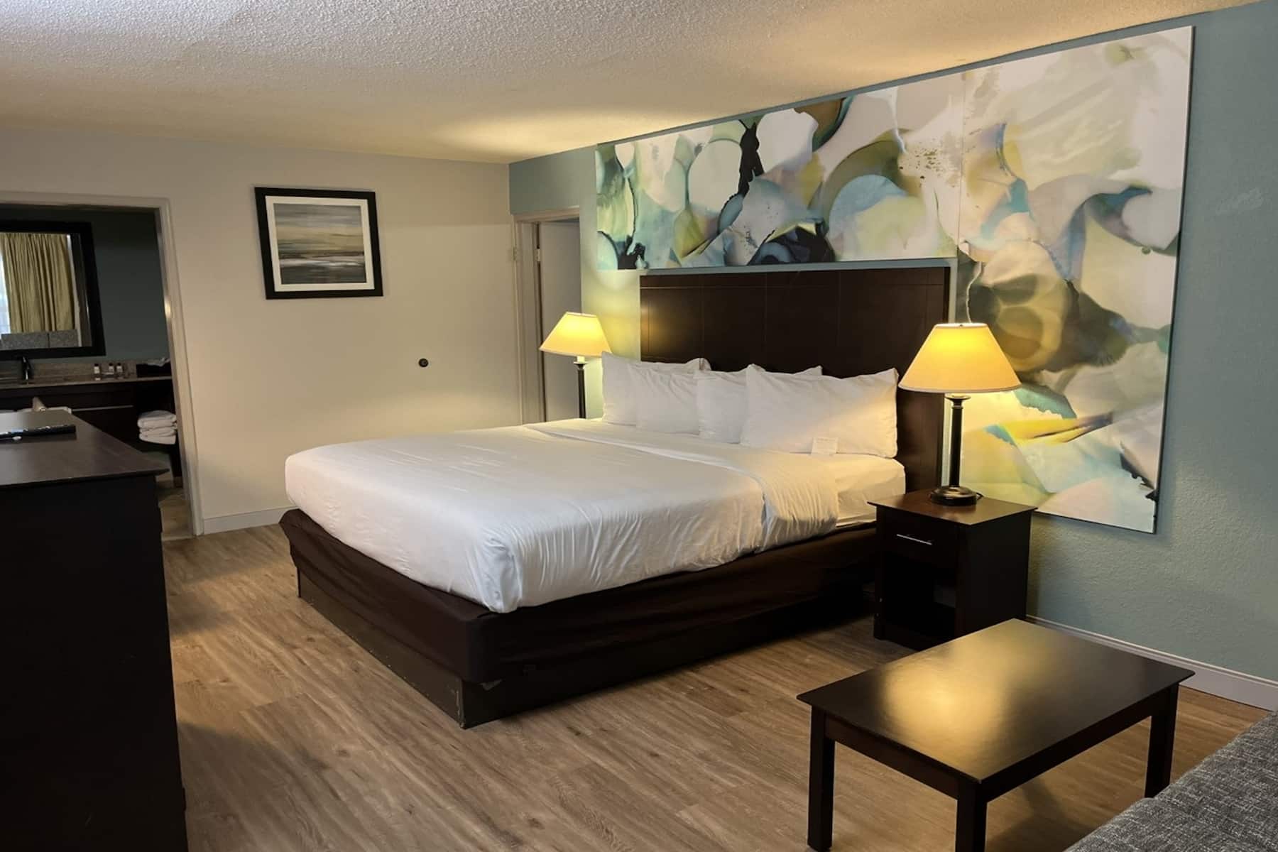 Guest room at the Wyndham Garden Ann Arbor in Ann Arbor, Michigan