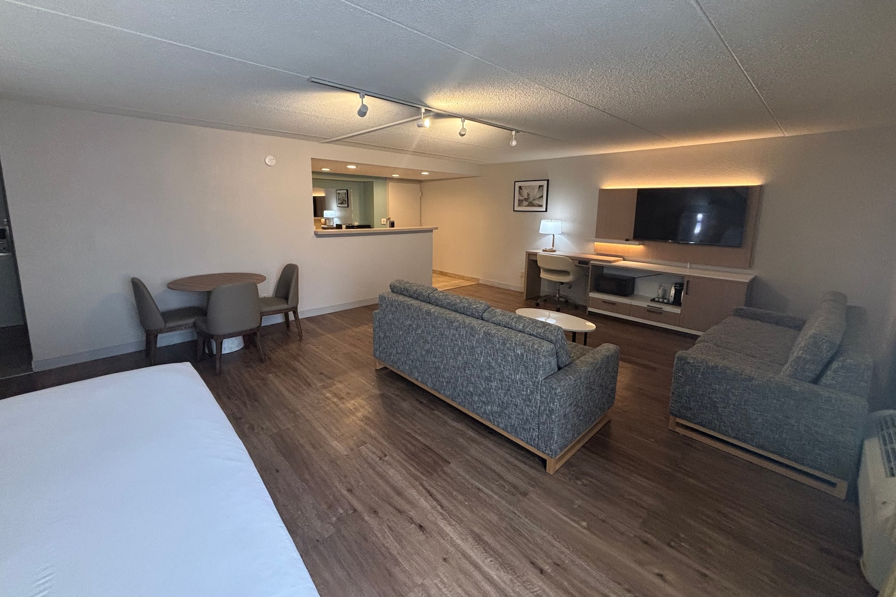 Guest room at the Wyndham Garden Ann Arbor in Ann Arbor, Michigan
