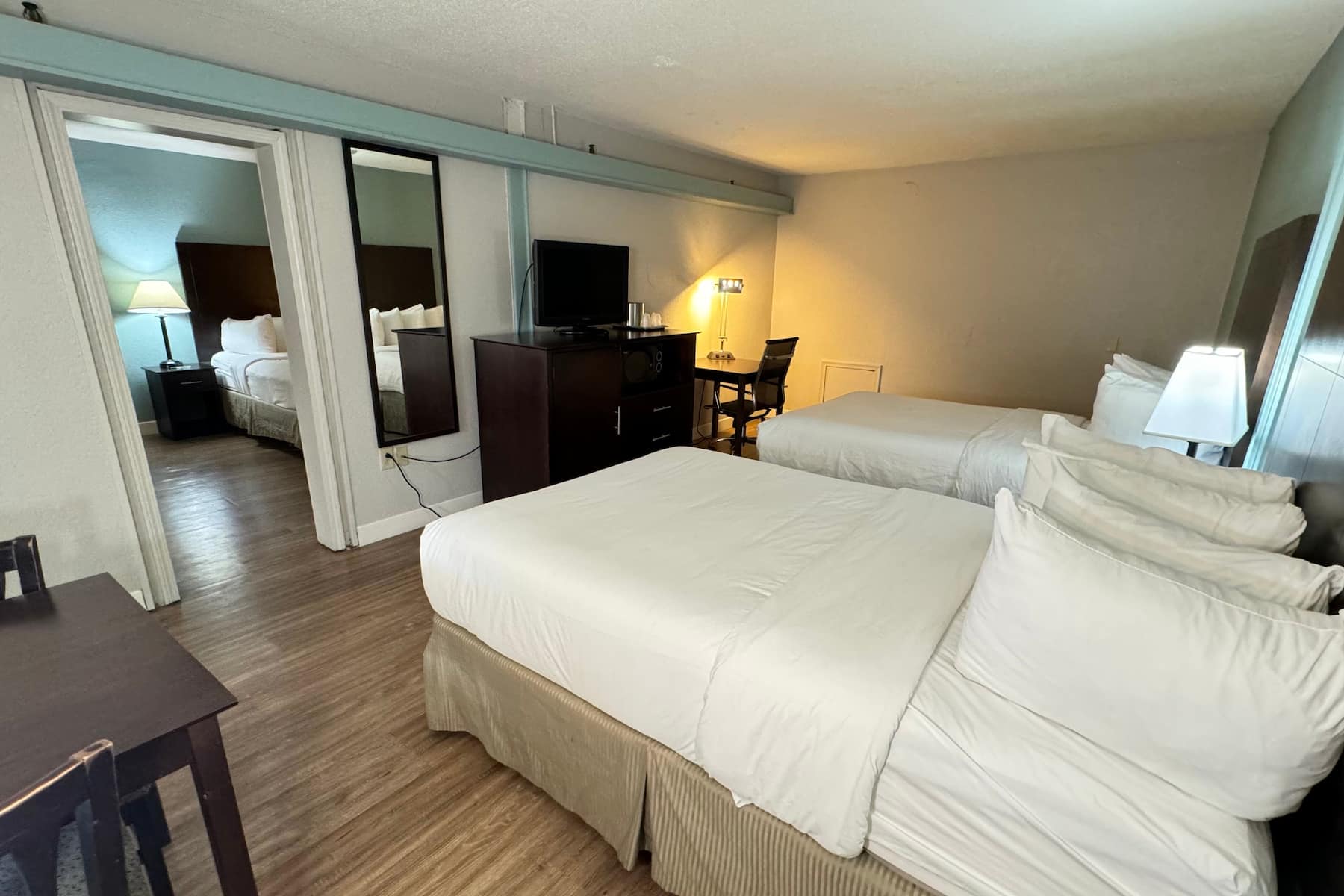 Guest room at the Wyndham Garden Ann Arbor in Ann Arbor, Michigan