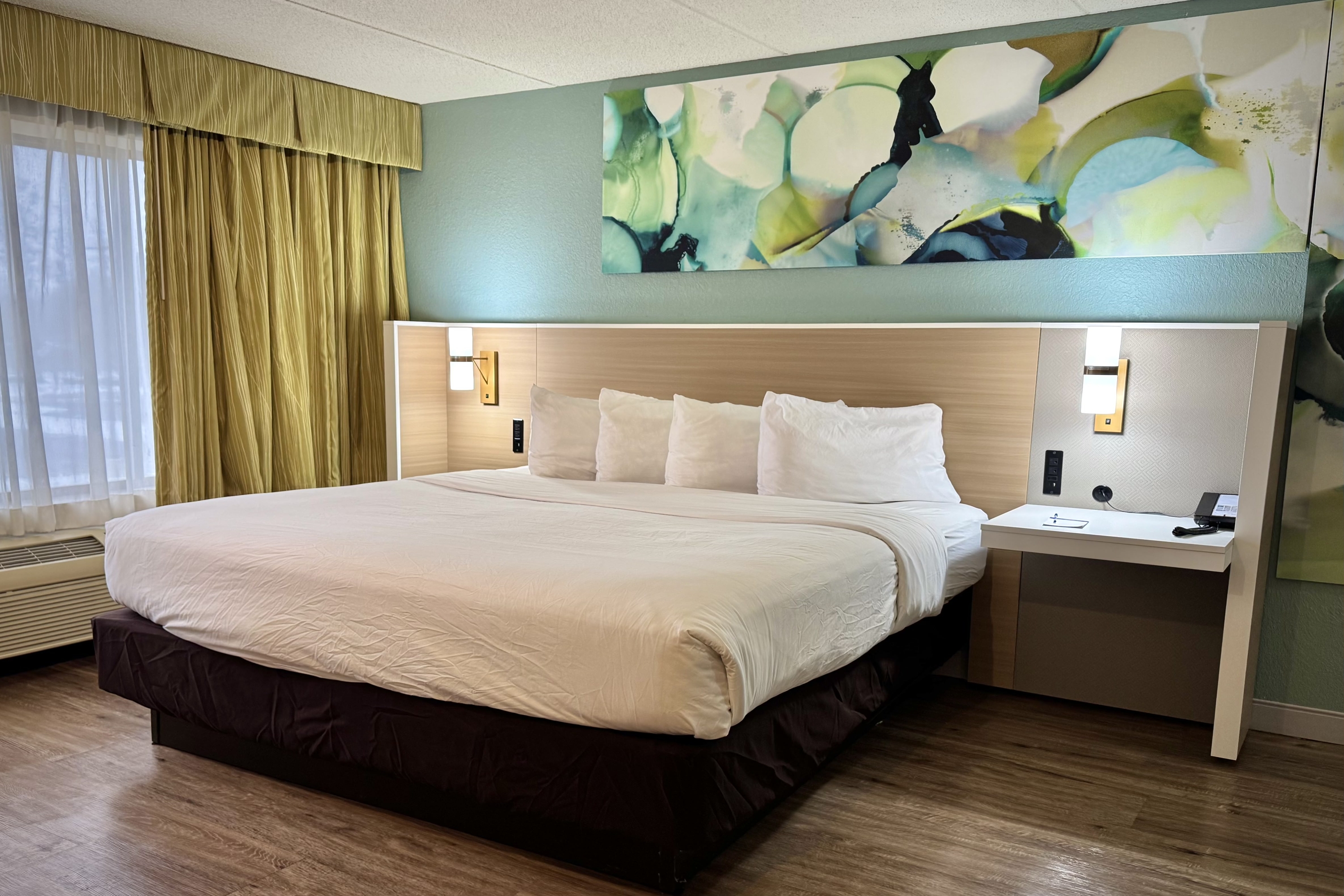 Guest room at the Wyndham Garden Ann Arbor in Ann Arbor, Michigan