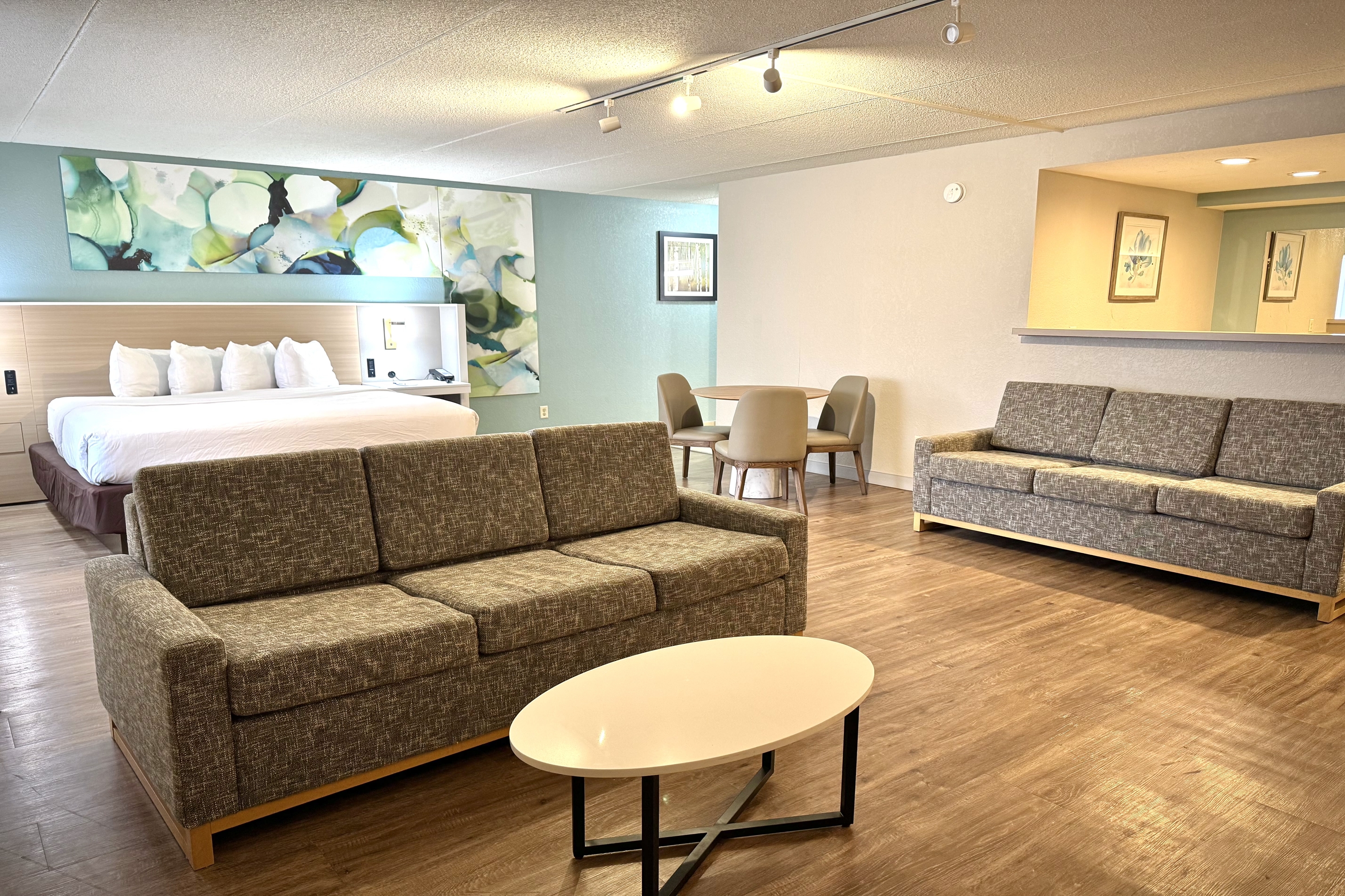 Guest room at the Wyndham Garden Ann Arbor in Ann Arbor, Michigan