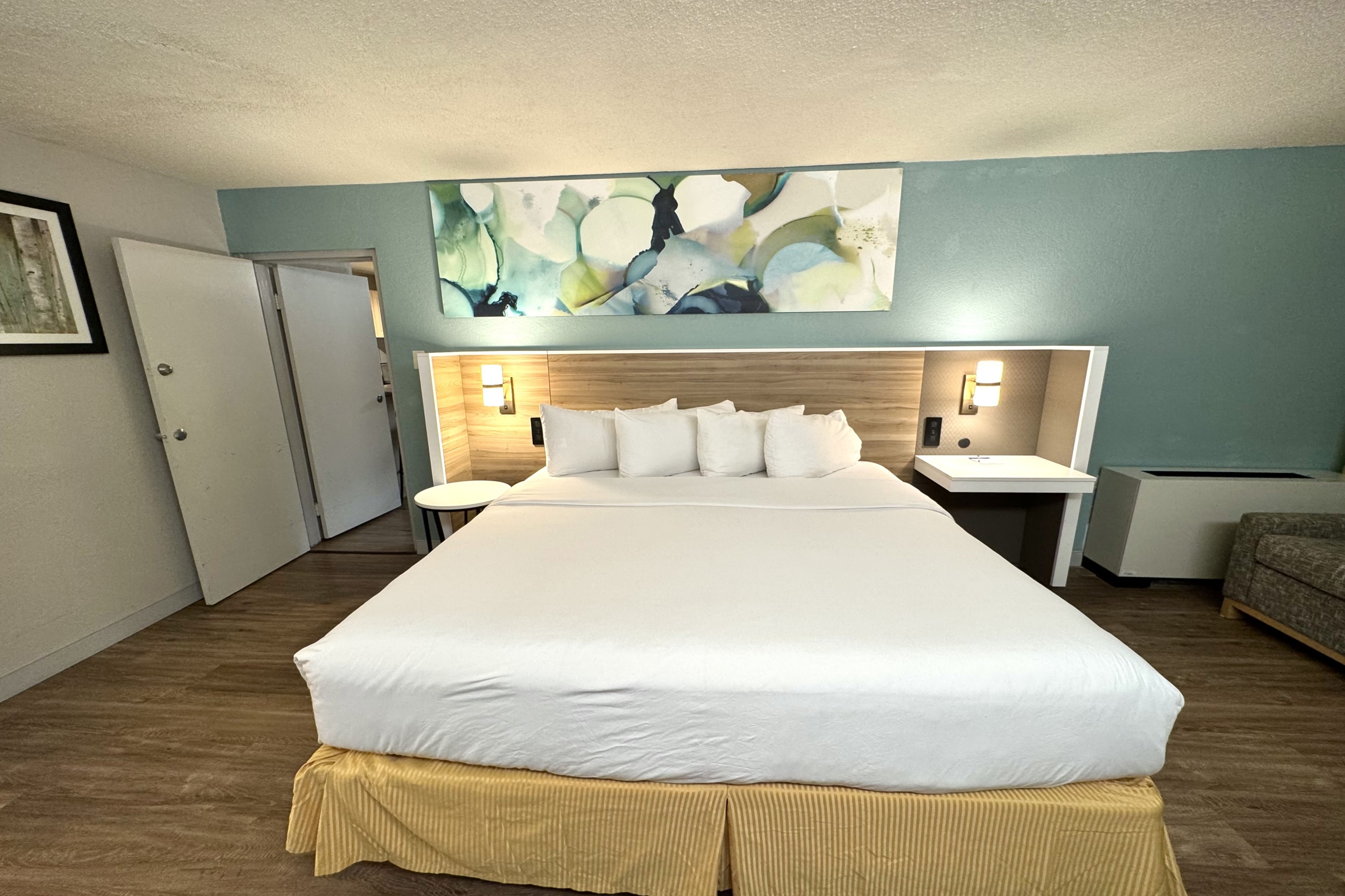 Guest room at the Wyndham Garden Ann Arbor in Ann Arbor, Michigan