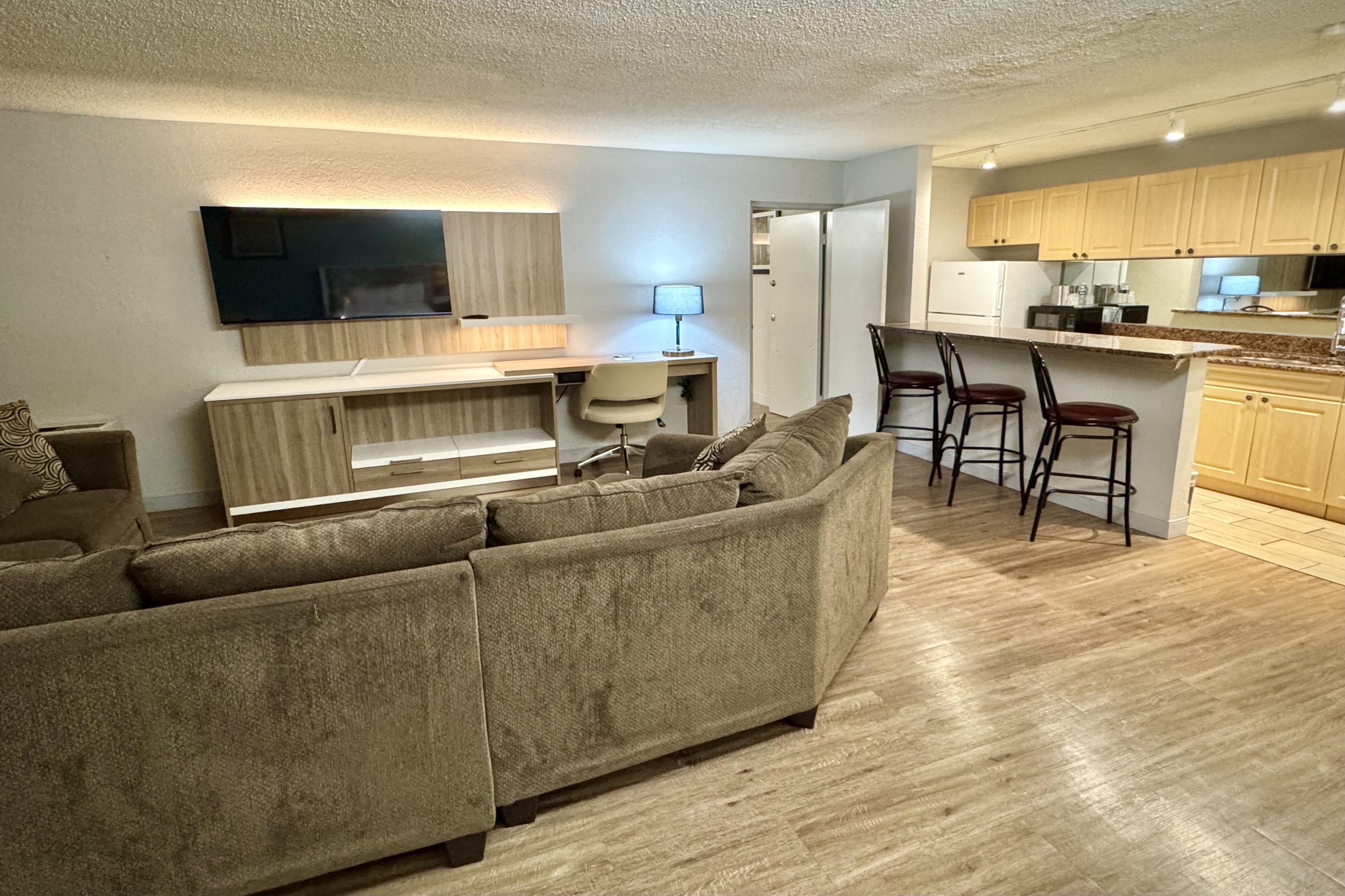 Guest room at the Wyndham Garden Ann Arbor in Ann Arbor, Michigan