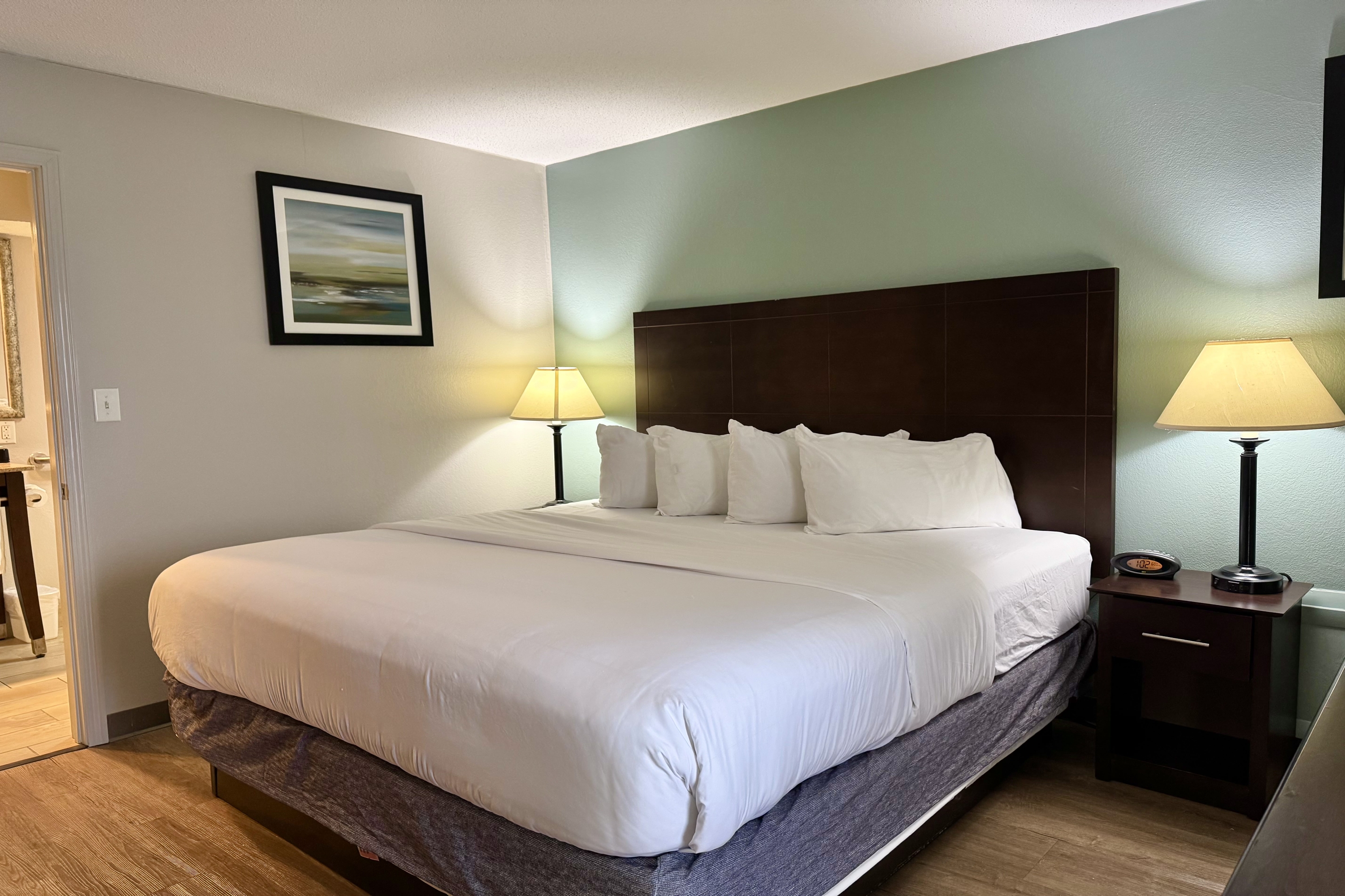 Guest room at the Wyndham Garden Ann Arbor in Ann Arbor, Michigan