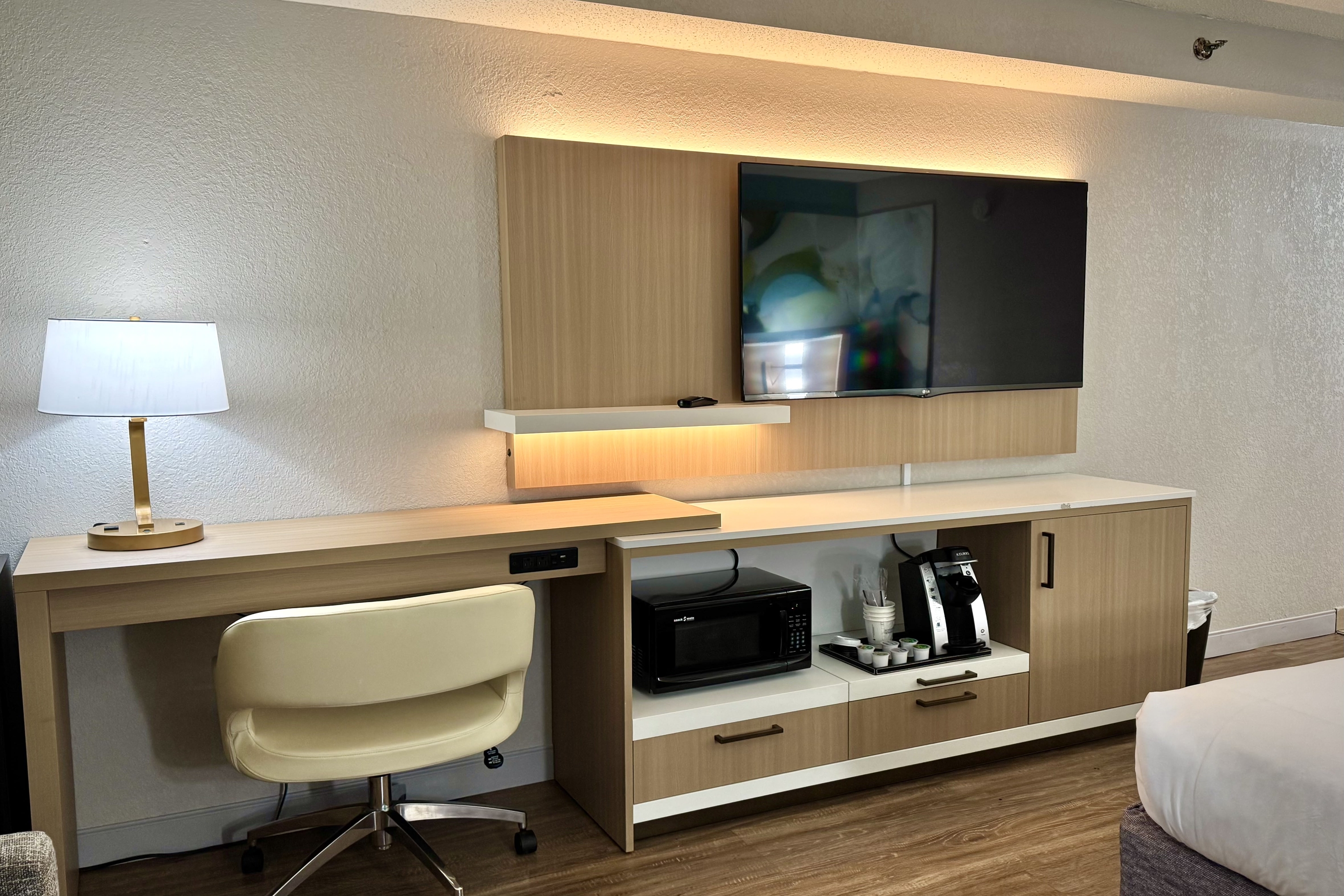 Guest room feature at the Wyndham Garden Ann Arbor in Ann Arbor, Michigan