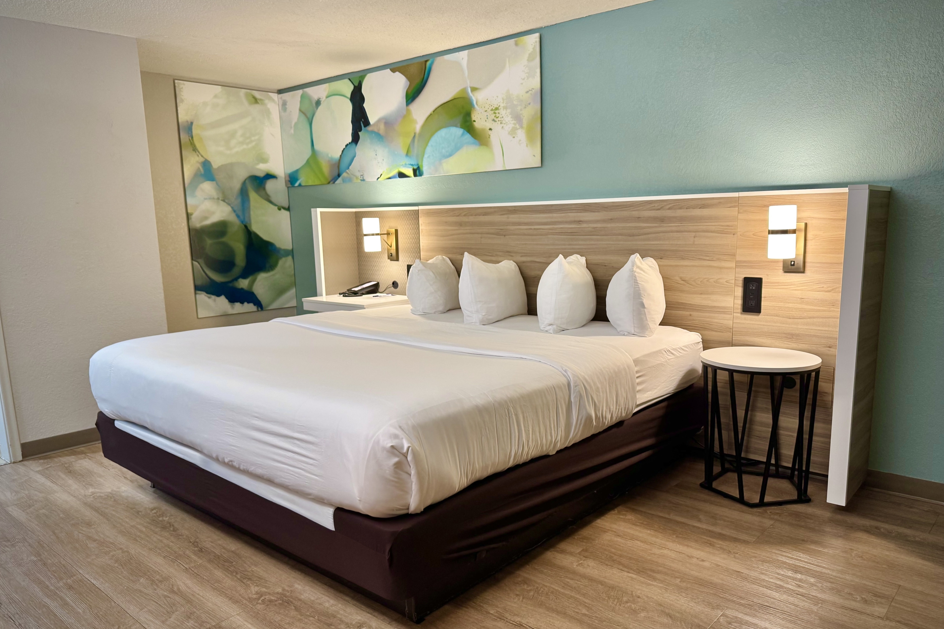 Guest room at the Wyndham Garden Ann Arbor in Ann Arbor, Michigan