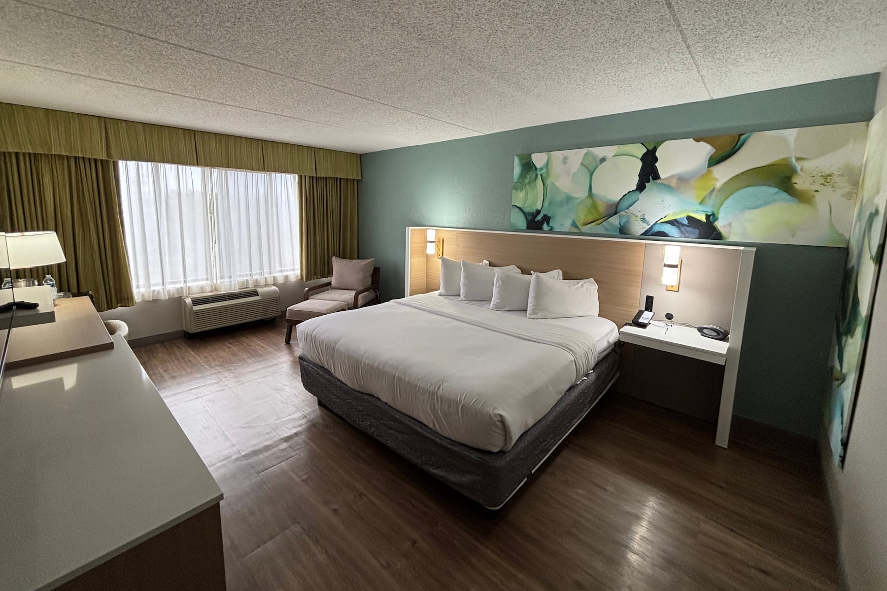 Guest room at the Wyndham Garden Ann Arbor in Ann Arbor, Michigan