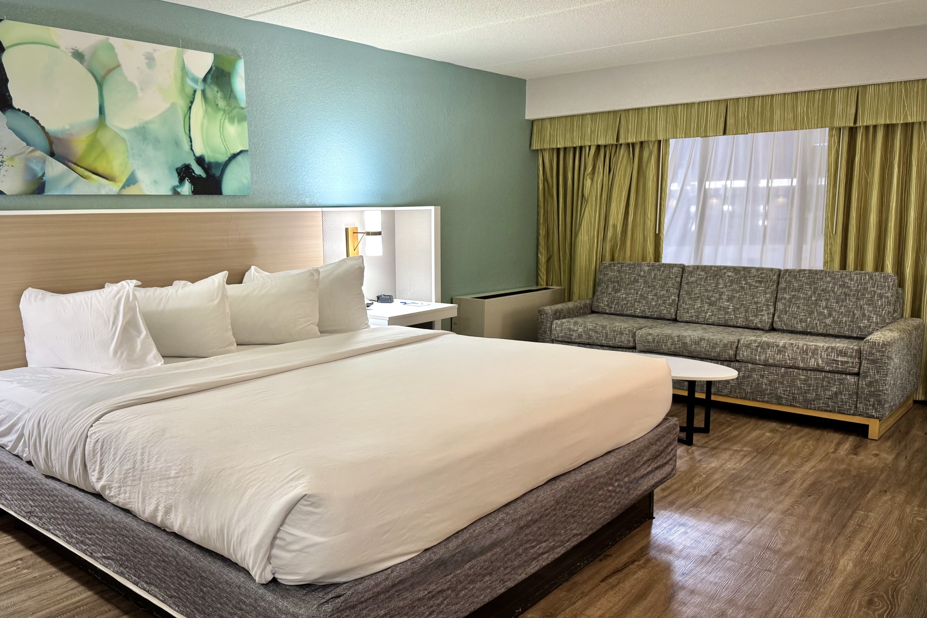 Guest room at the Wyndham Garden Ann Arbor in Ann Arbor, Michigan