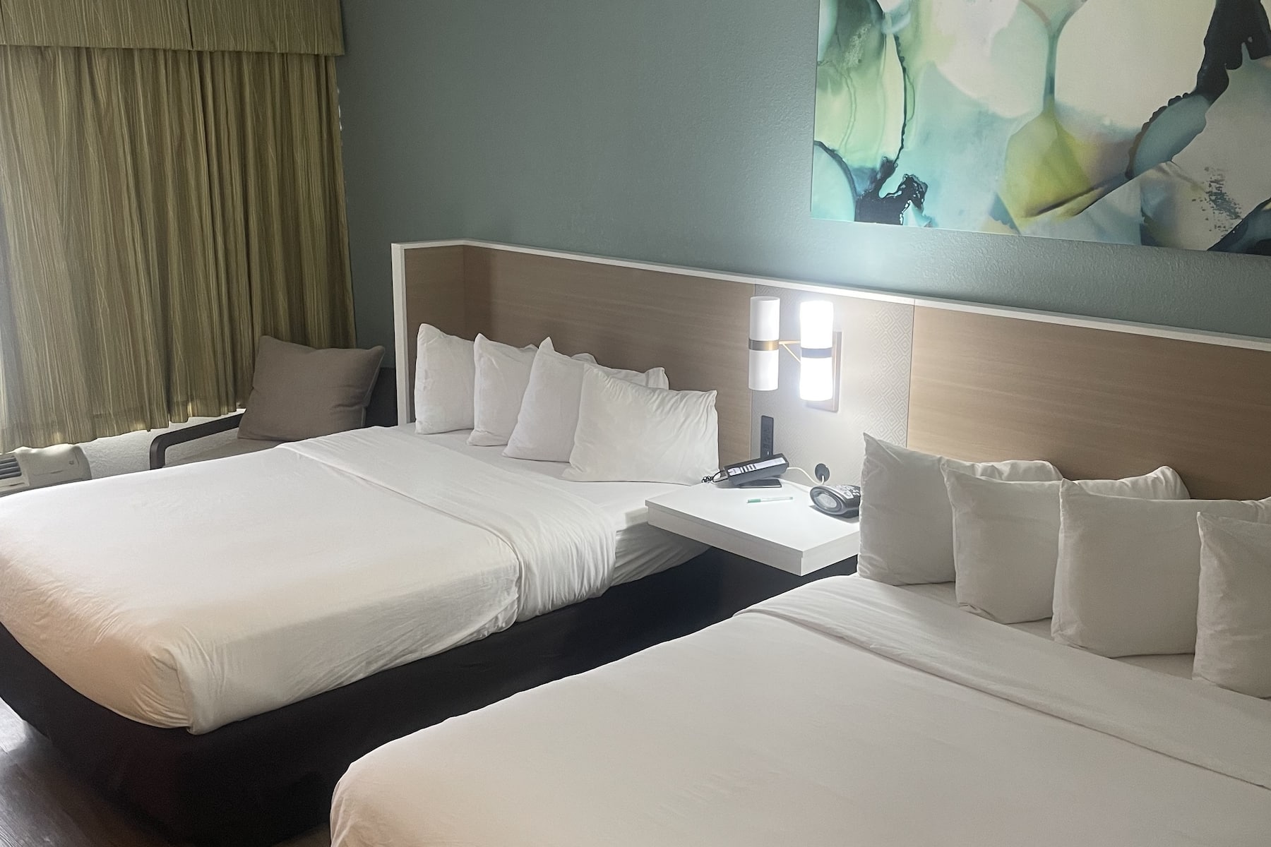 Guest room at the Wyndham Garden Ann Arbor in Ann Arbor, Michigan