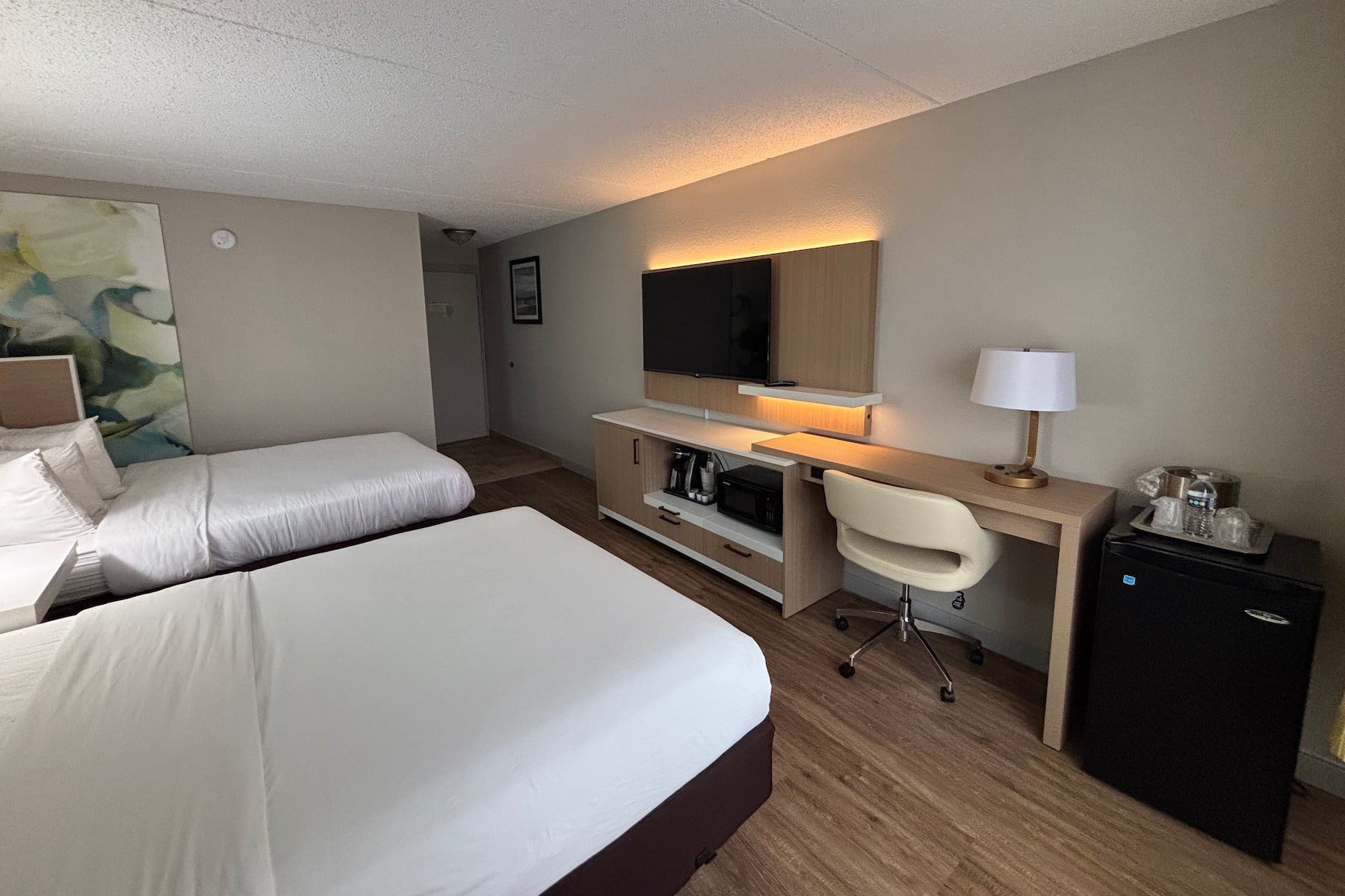 Guest room at the Wyndham Garden Ann Arbor in Ann Arbor, Michigan