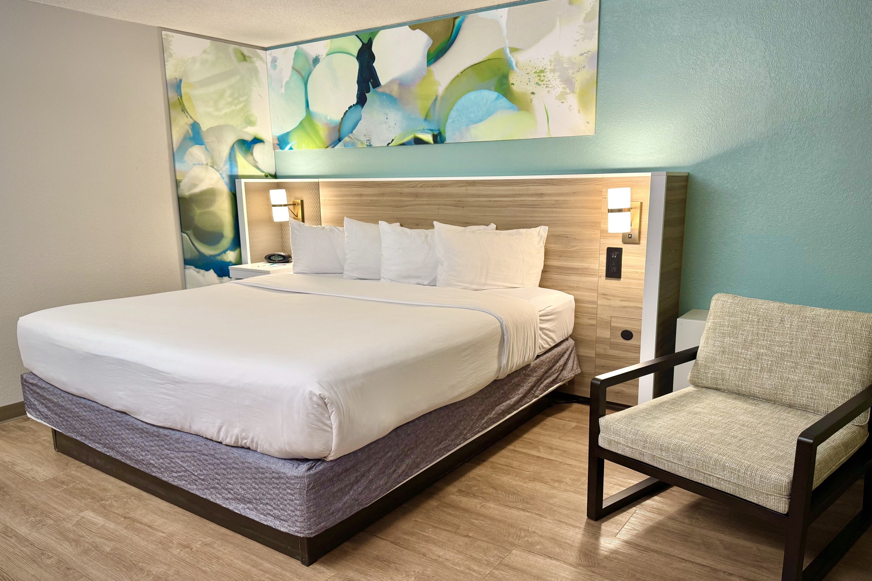 Guest room at the Wyndham Garden Ann Arbor in Ann Arbor, Michigan